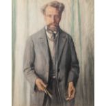 Emile VERMEERSCH (1870-1952) 'Self Portrait' watercolour on paper. (79 x 99cm)