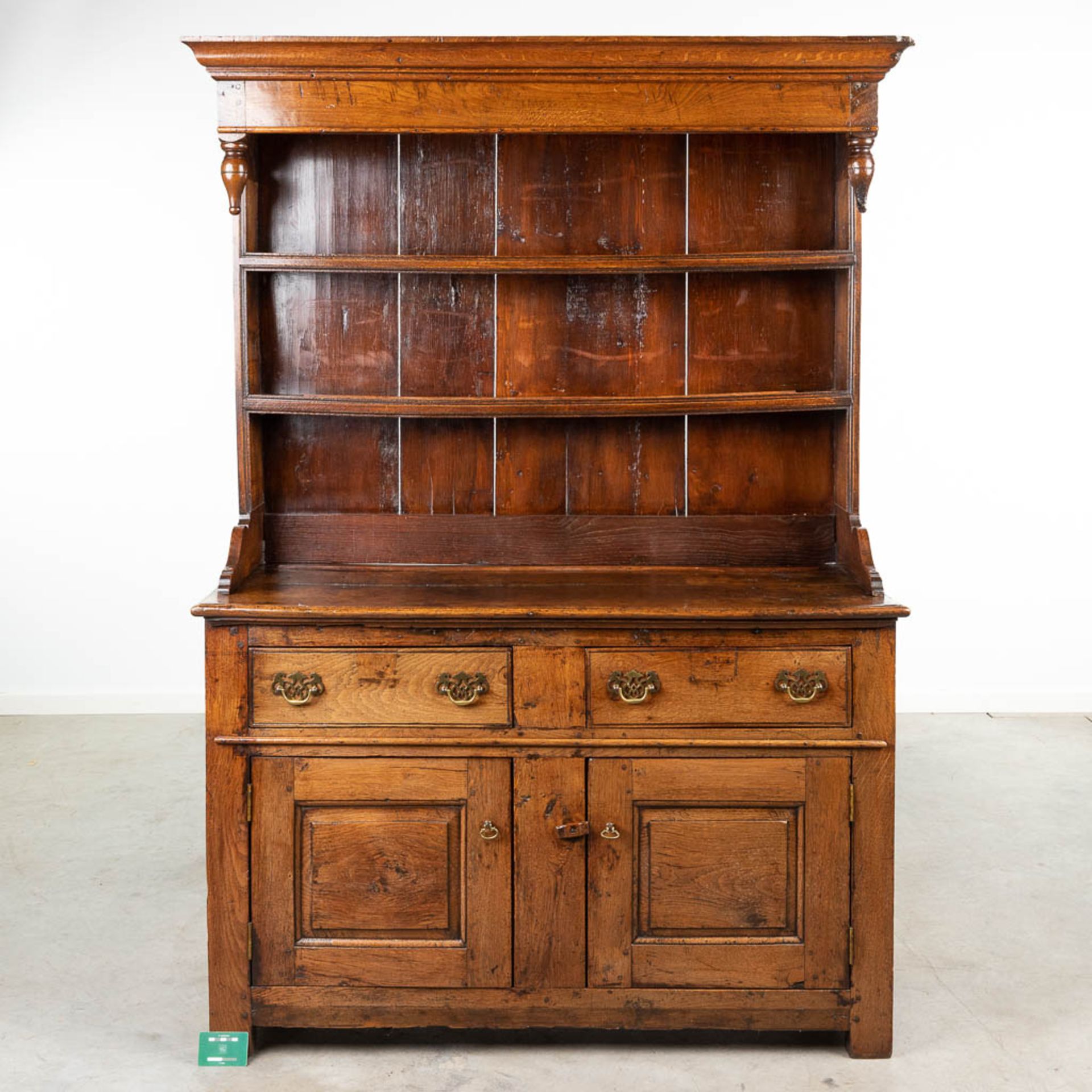 A plate cabinet / vaisselier, made of sculptured oak (50 x 130 x 180cm) - Bild 6 aus 13