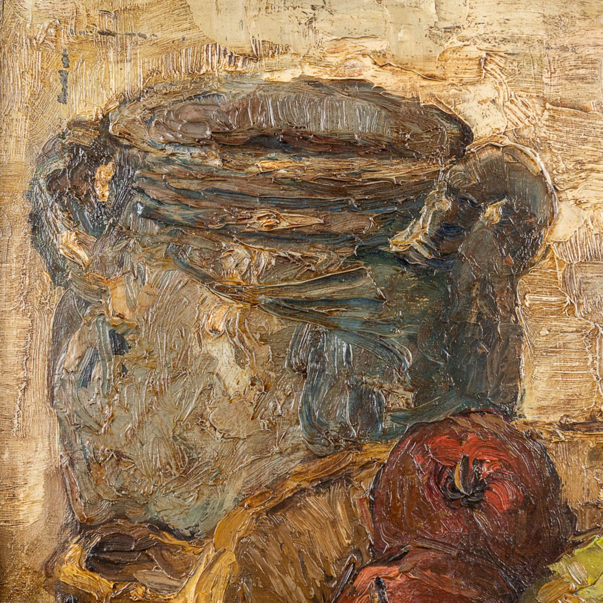 Constant PERMEKE (1886-1952)(attr.) an expressionist stilllife (56,5 x 47,5cm) - Bild 6 aus 10
