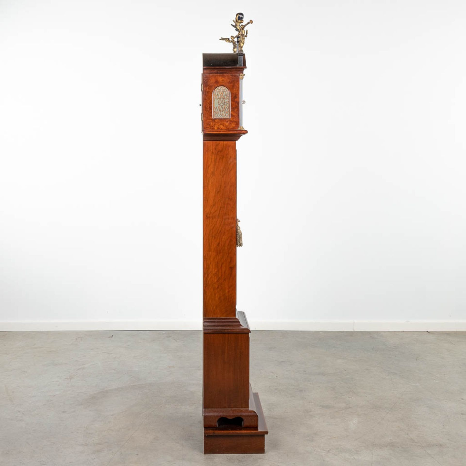 A standing clock, marked J.M. Verbrugge, Amsterdam. (28 x 47 x 192cm) - Image 12 of 12