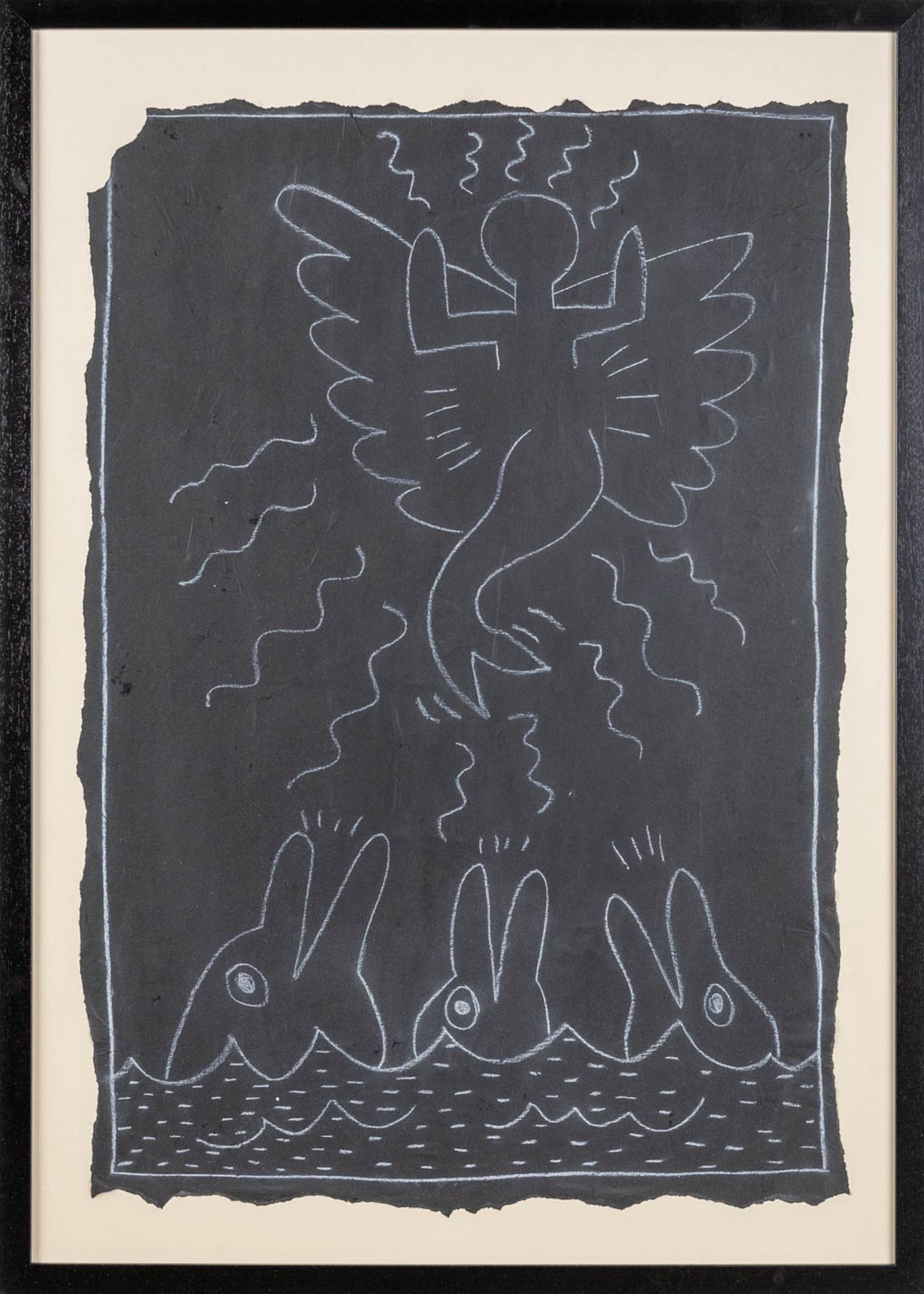 Keith HARING (1958-1990)(attr.) Untitled, Subway drawing (c.1980) (W:63 x H:93 cm) - Bild 3 aus 6