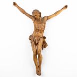 A wood sculptured Corpus Christi, 18th C. (W:69 x H:92 cm)