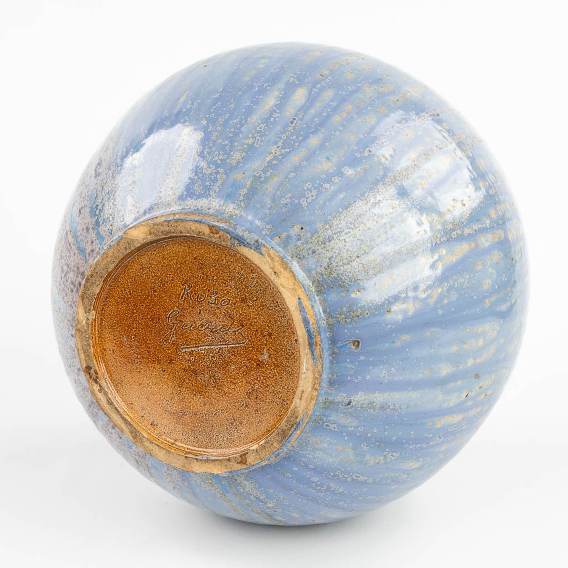 Roger GUERIN (1896-1954) 'Ball Vase', glazed grs. Circa 1920. (W:30 x H:30 cm) - Image 6 of 10