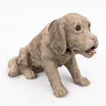 An antique 'Nodding Dog', papier machŽ. Circa 1900. (W:25 x H:17 cm)