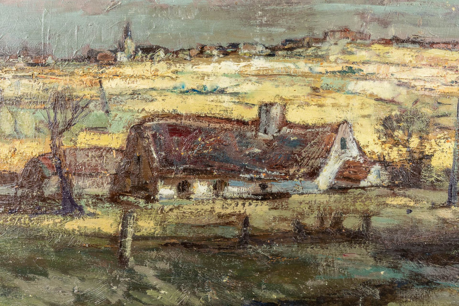 Alidoor GEVAERT (1911-1997) 'Expressionist landscape' oil on canvas. (W:100 x H:80 cm) - Image 8 of 8