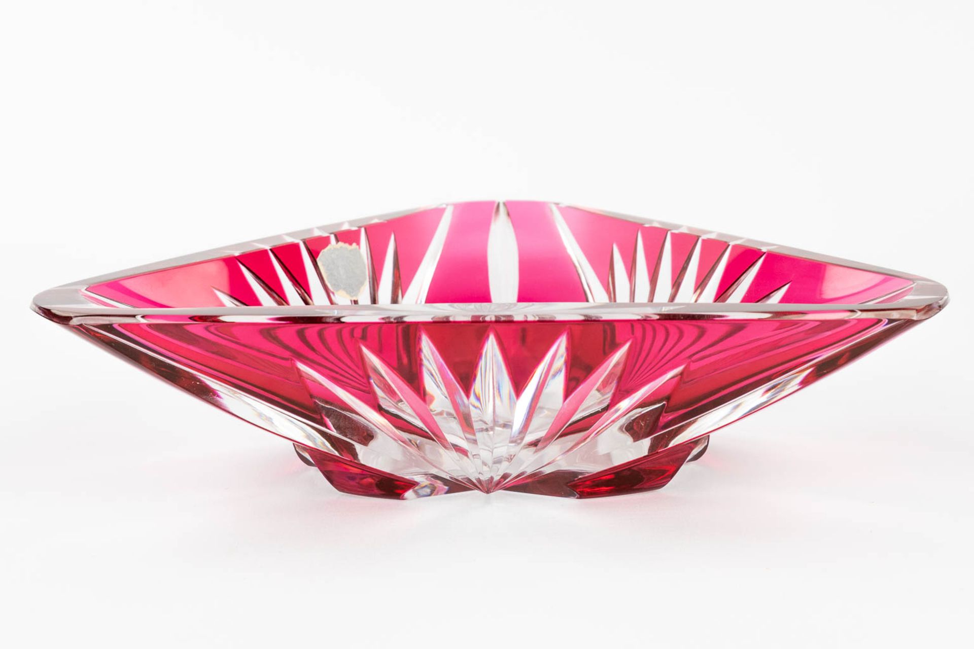 Val Saint Lambert, a collection of 3 items made of cut crystal. (H:12 x D:36 cm) - Bild 12 aus 23