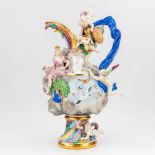 Meissen Porcelain, an exceptional ewer 'Air'. (L:21 x W:37 x H:65 cm)