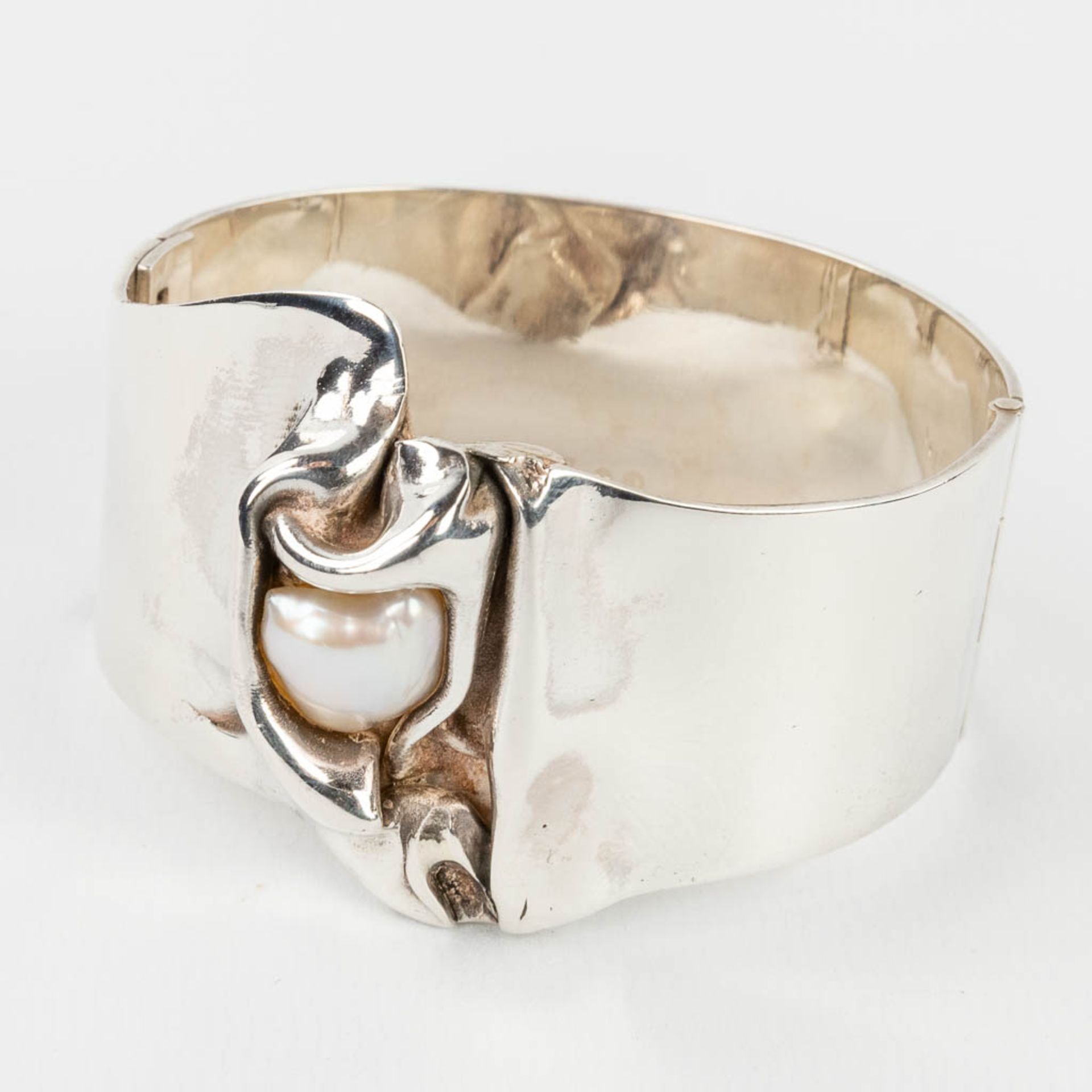 Jean-Pierre DE SAEDELEER (1946) 'Bracelet with pearl', made of silver - Bild 12 aus 14