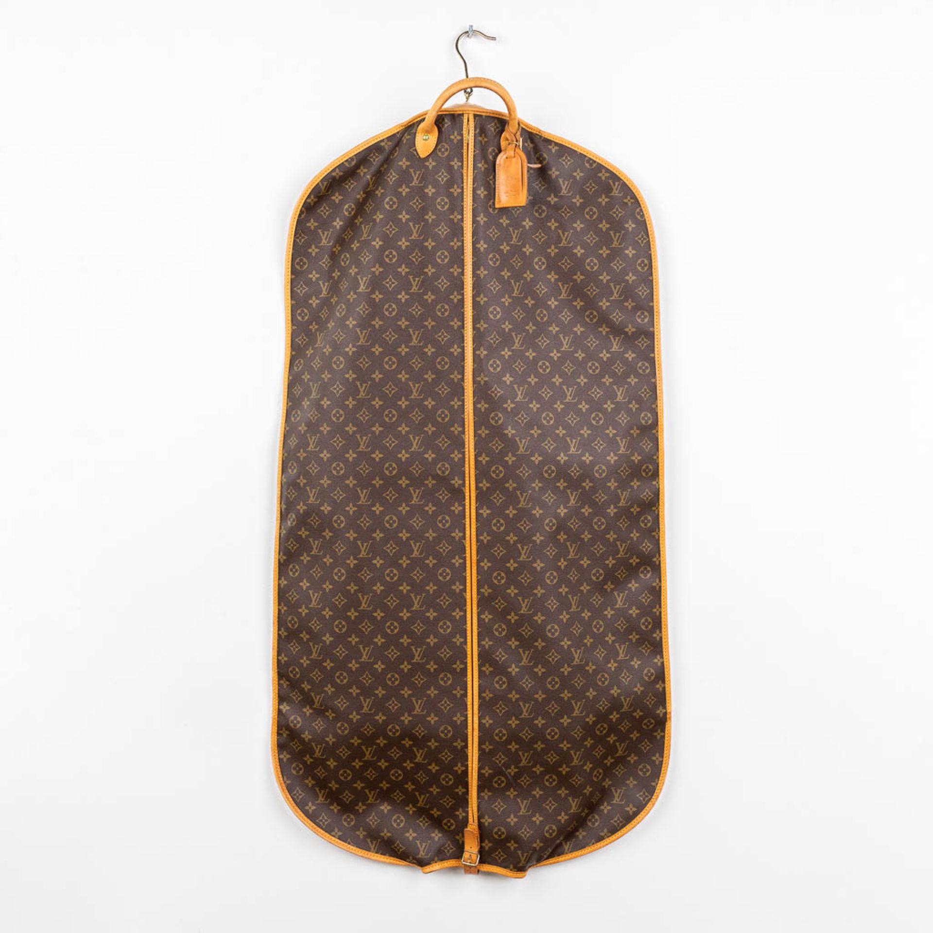 Louis Vuitton, a vintage costume storage bag made of leather. (H:123 cm)