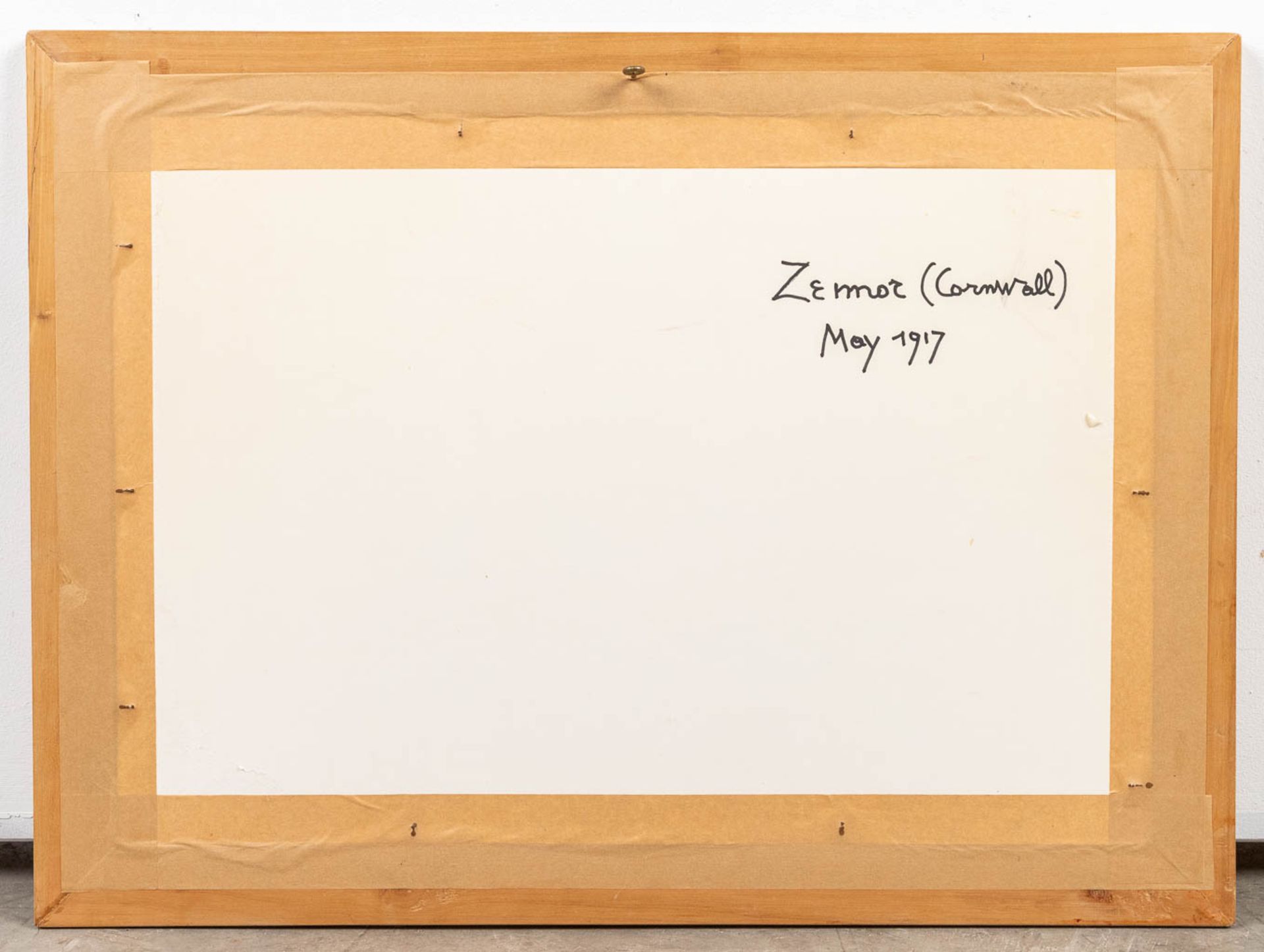 Louis Joseph RECKELBUS (1864-1958) 'Zemor Corwnall, May 1917' mixed media on paper. (W:54 x H:37 cm) - Bild 3 aus 7