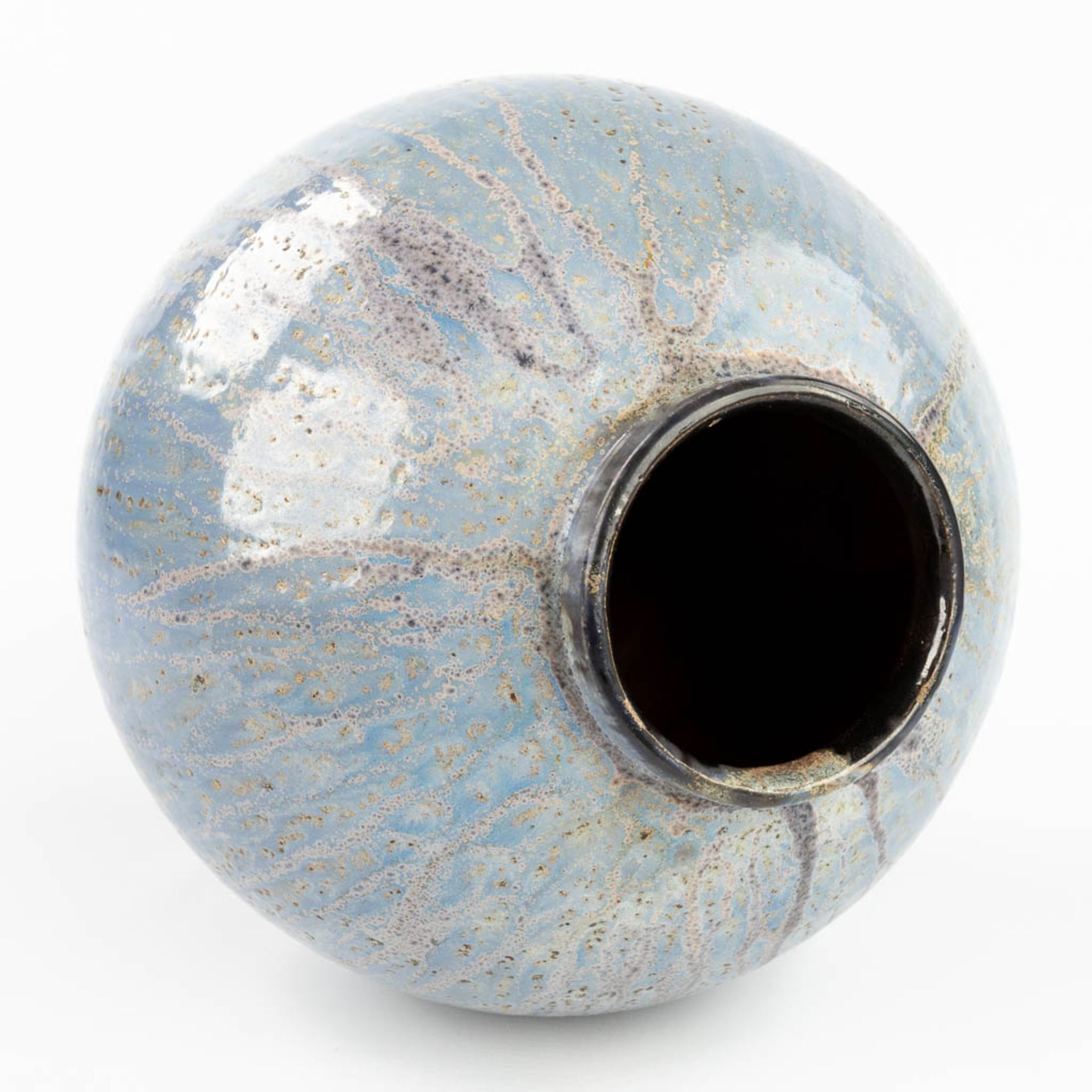 Roger GUERIN (1896-1954) 'Ball Vase', glazed grs. Circa 1920. (W:30 x H:30 cm) - Image 8 of 10