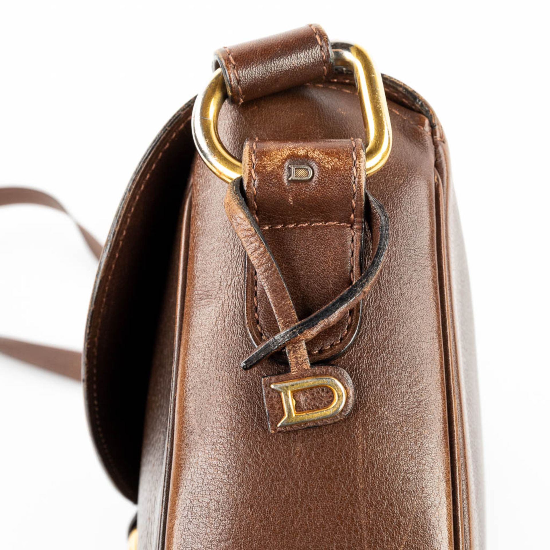 Delvaux, a handbag made of brown leather with gold-plated elements. (W:28 x H:23 cm) - Bild 14 aus 21