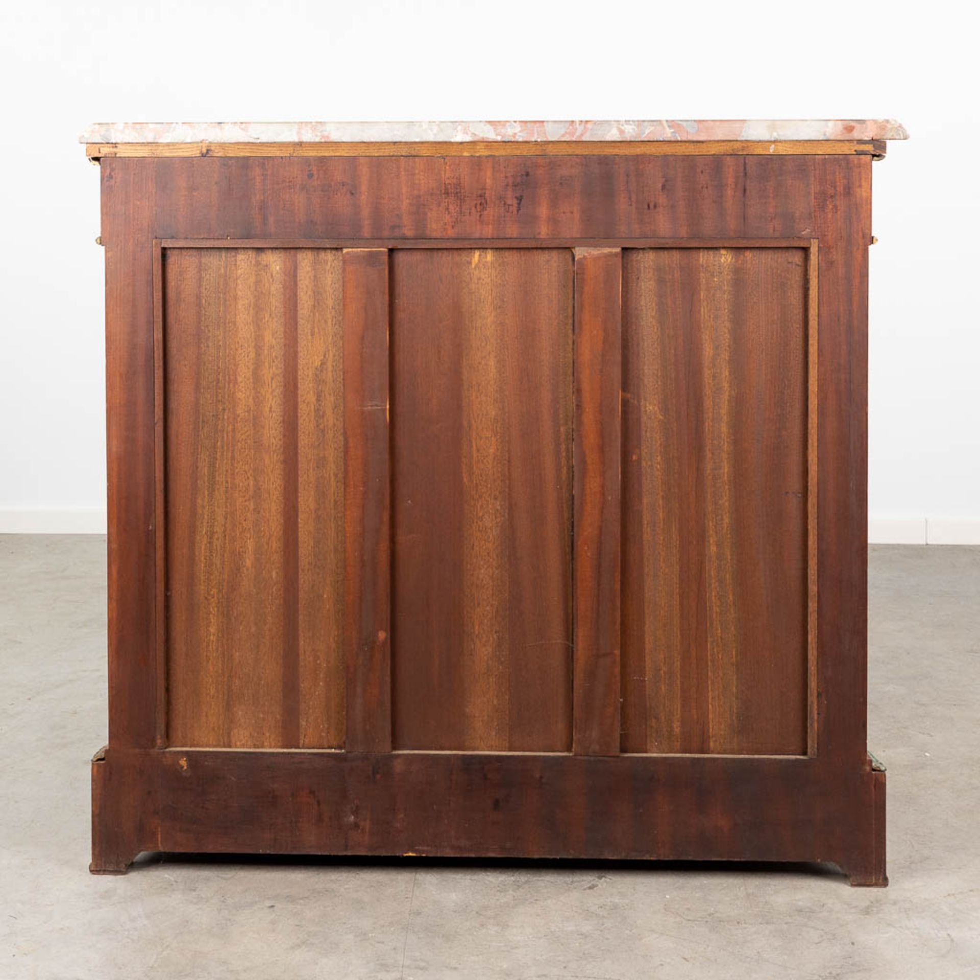 A one door commode, decorated with marquetry inlay and mounted with bronze. 20th century. (L:47 x W - Image 6 of 18