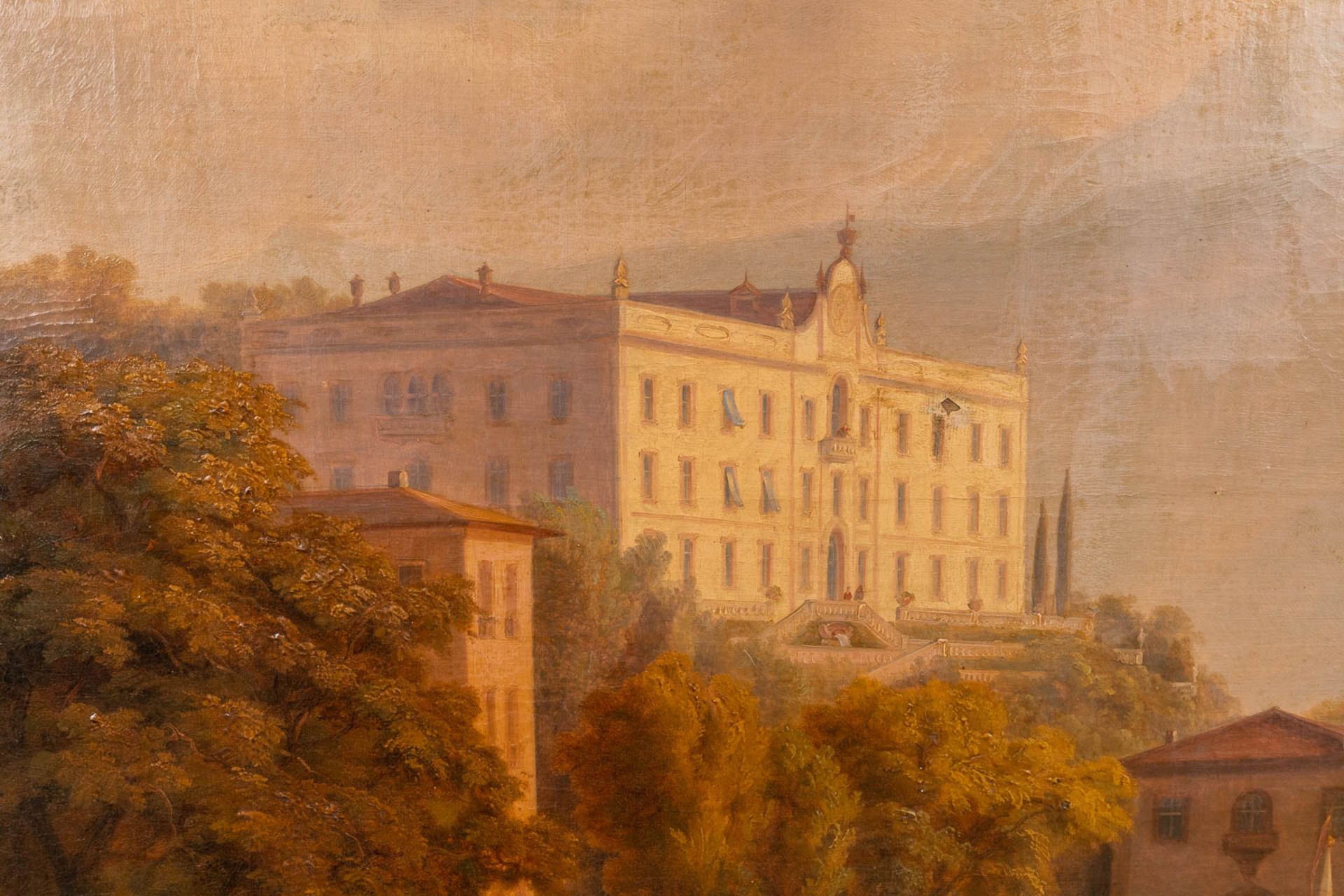 Abraham Sigmund VON BONSTETTEN (1796-1879) 'Villa Charlotta at the Como Lake', oil on canvas. (W:130 - Bild 4 aus 14