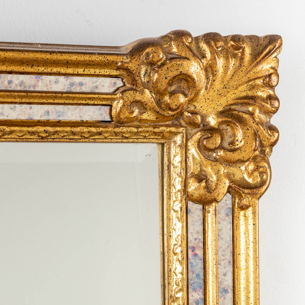 Deknudt, a gold-plated mirror with fumŽ glass rims. (W:88 x H:118 cm) - Image 4 of 9
