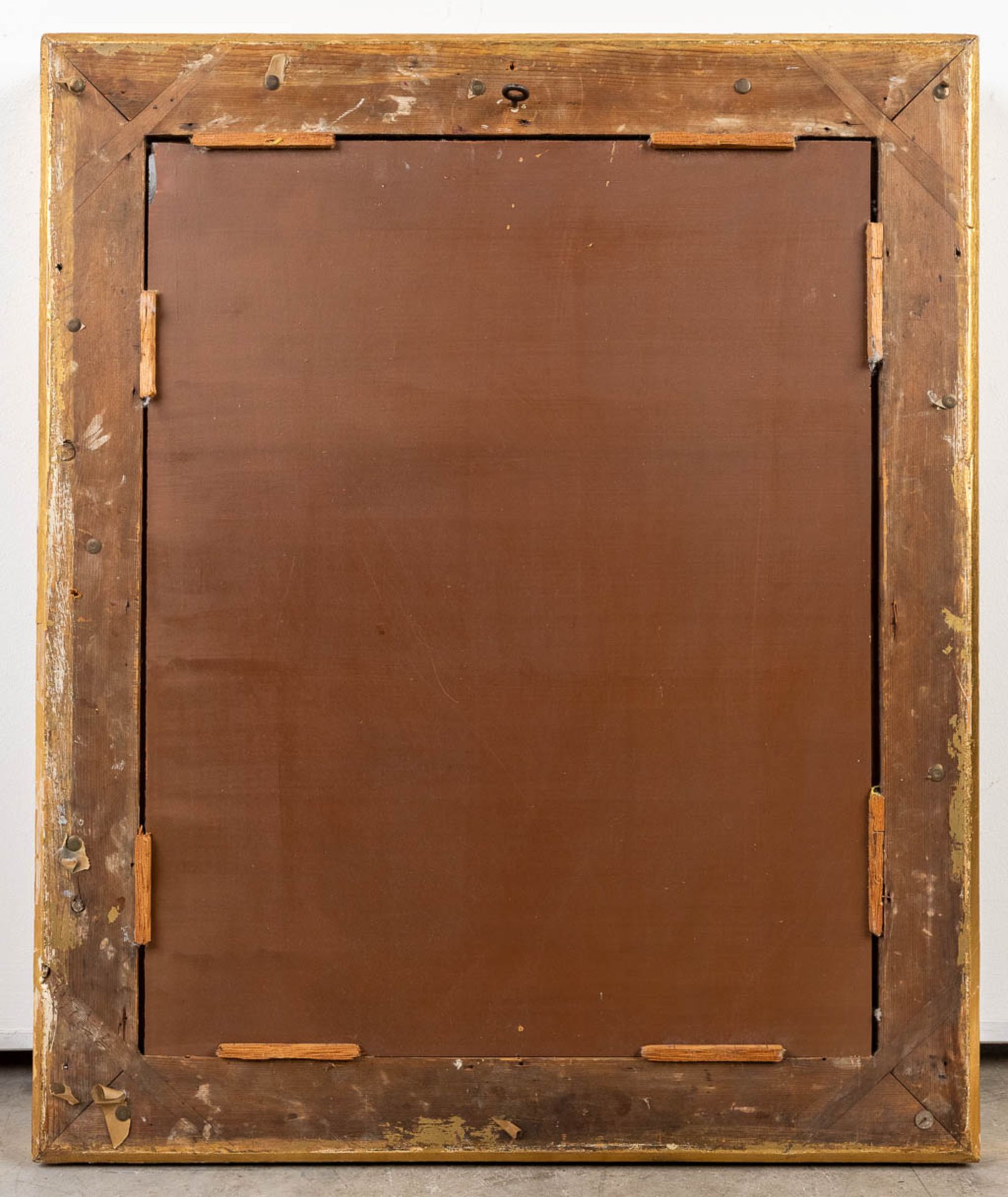 A mirror framed in an empire syle frame. (W:62 x H:74 cm) - Bild 7 aus 7