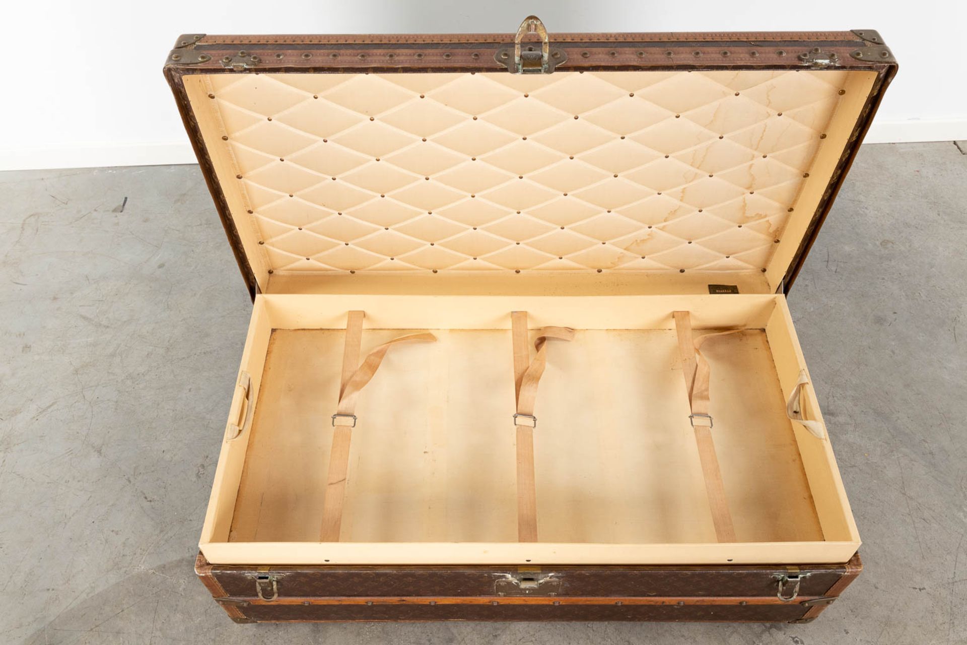 Louis Vuitton, an antique suitcase, marked M.A.L. (L:54 x W:102 x H:34 cm) - Image 15 of 17