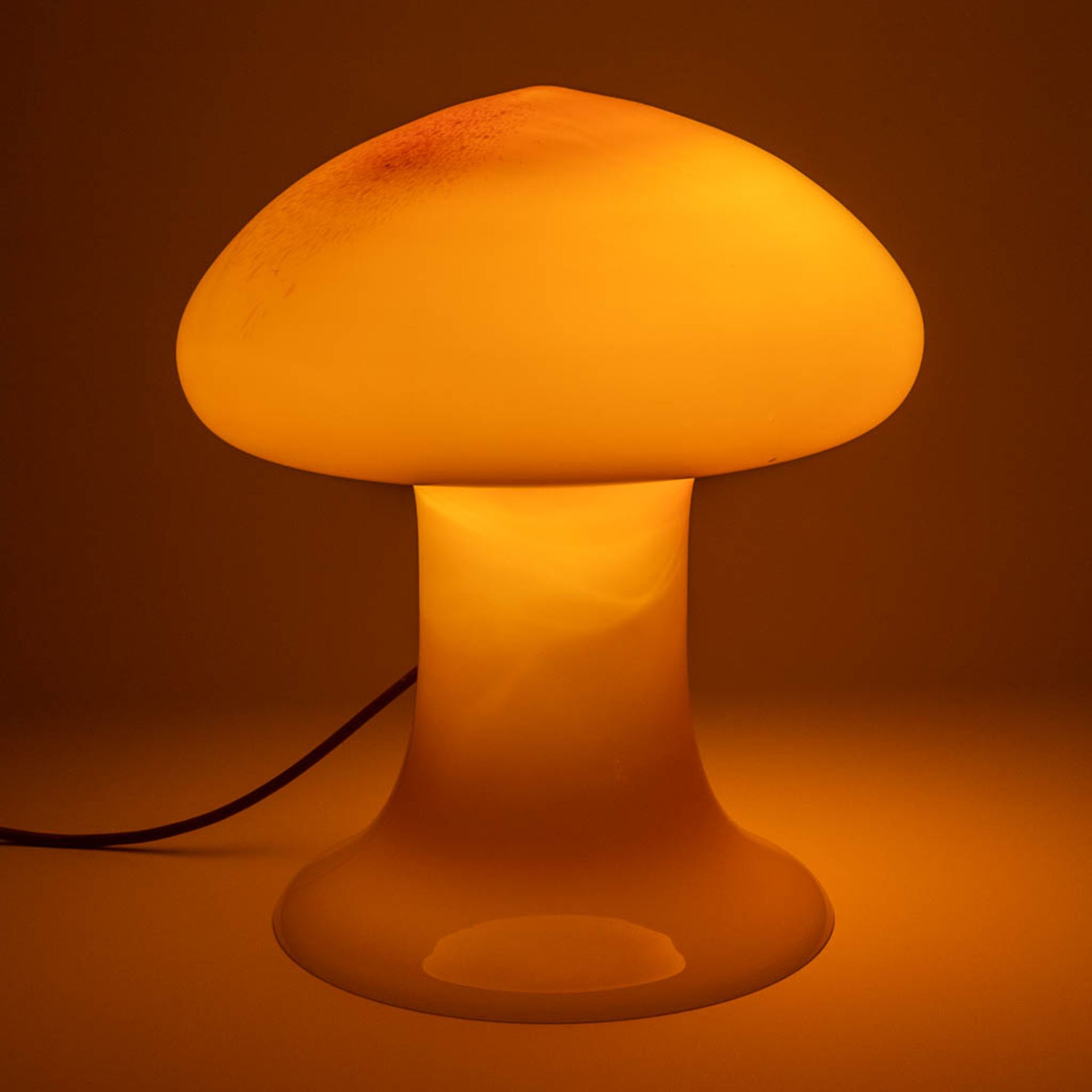 La Murrina, a lamp in the shape of a mushroom. Made in Murano. 20th C. (H:35 x D:30 cm) - Bild 2 aus 12