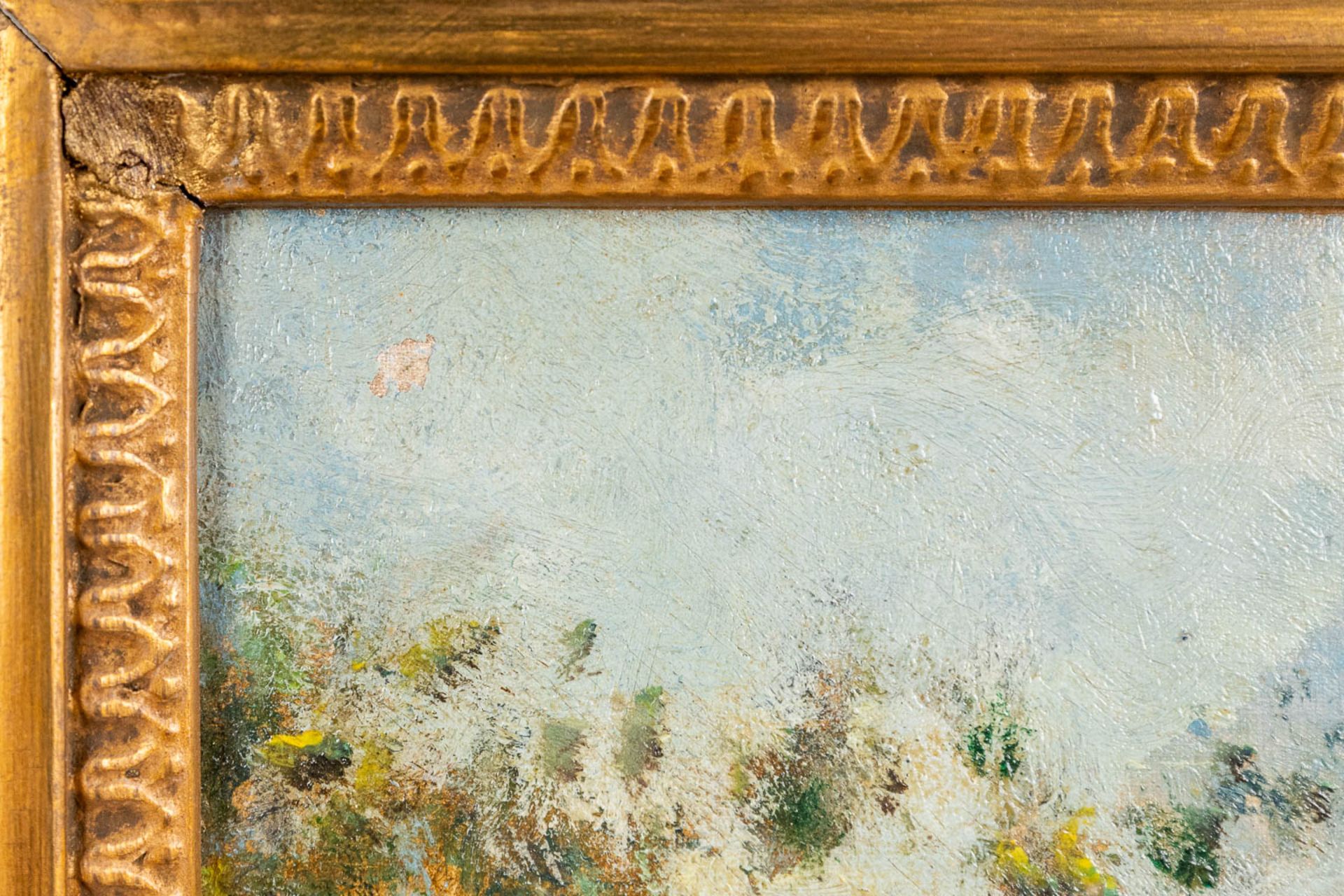 Alfred VERWEE (1838-1895) 'Koeien bij de drinkpoel' oil on canvas. (W:82 x H:60 cm) - Bild 8 aus 14