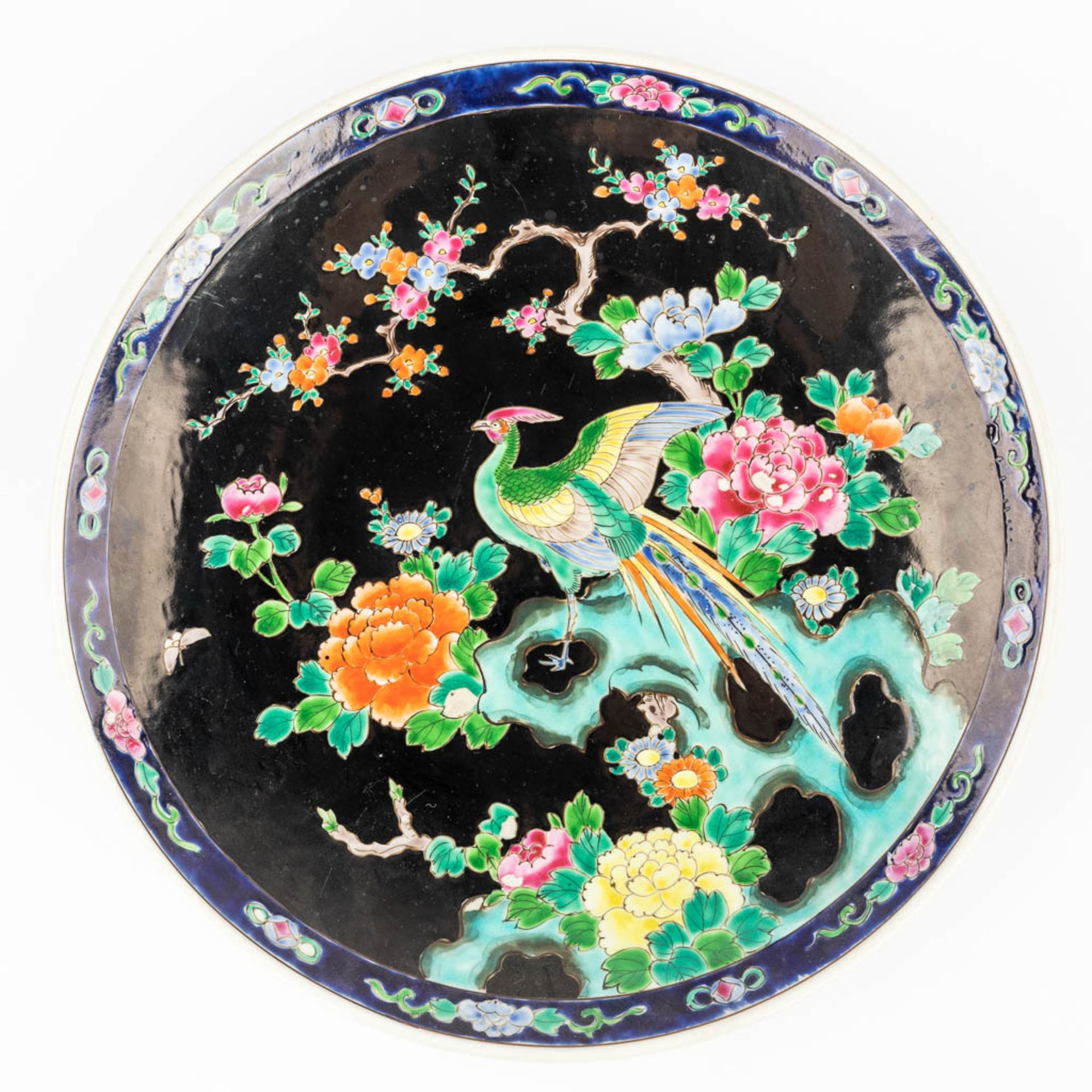 A collection of 9 plates of Chinese and Japanese origin with Imari decor. (D:45 cm) - Bild 6 aus 23