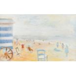 HŽlne DE REUSE (1892-1979) 'The sea view', watercolour on paper. (W:45 x H:28 cm)