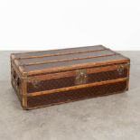 Louis Vuitton, an antique suitcase, marked M.A.L. (L:54 x W:102 x H:34 cm)
