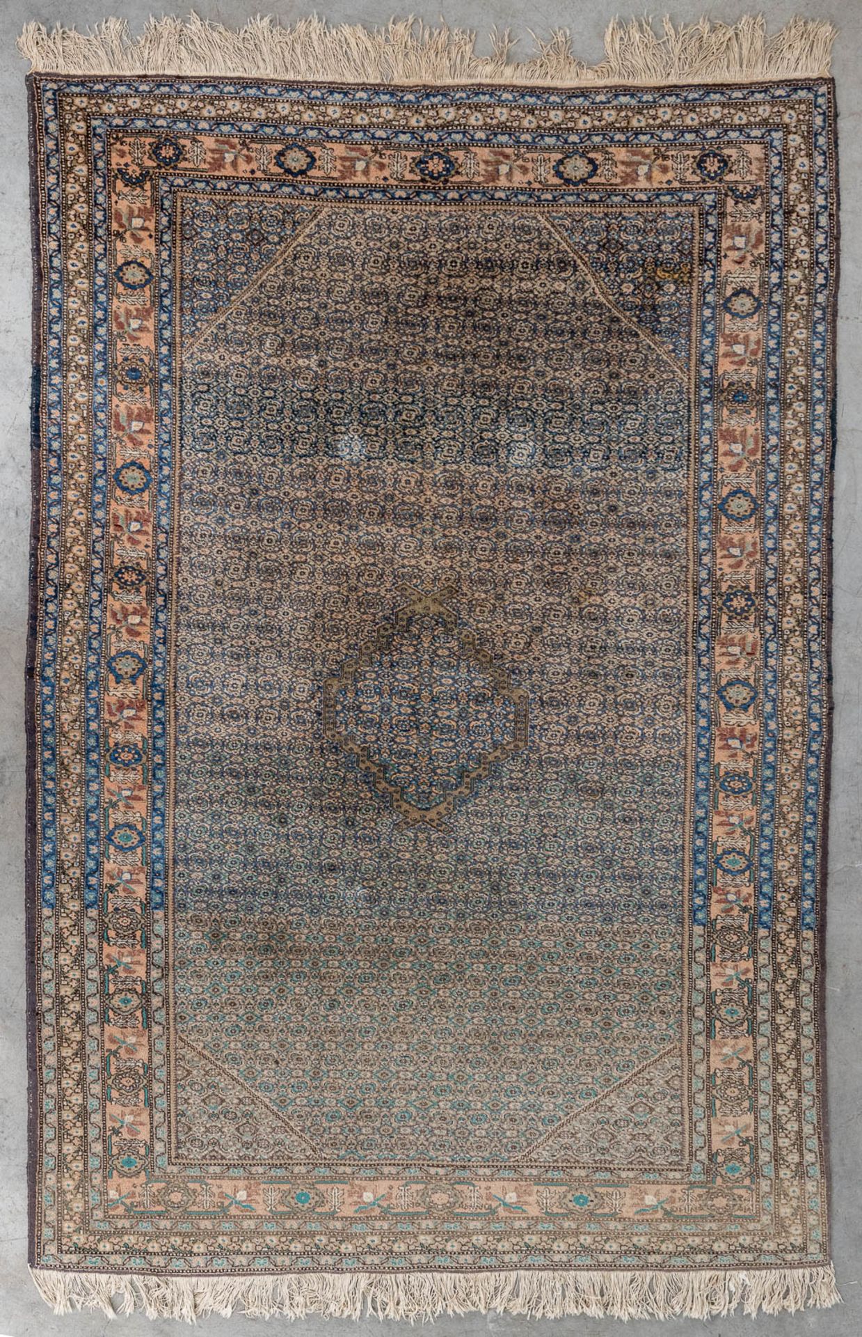 An Oriental hand-made carpet, Ghoum. (L:274 x W:174 cm)