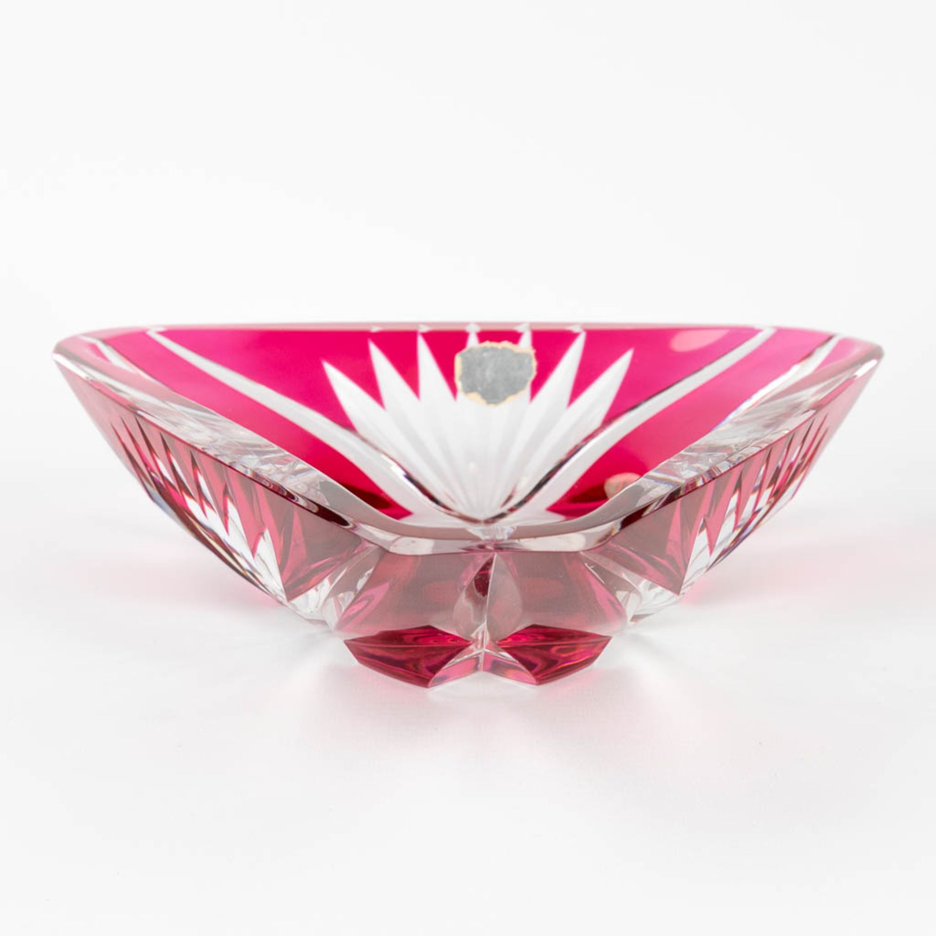 Val Saint Lambert, a collection of 3 items made of cut crystal. (H:12 x D:36 cm) - Bild 11 aus 23