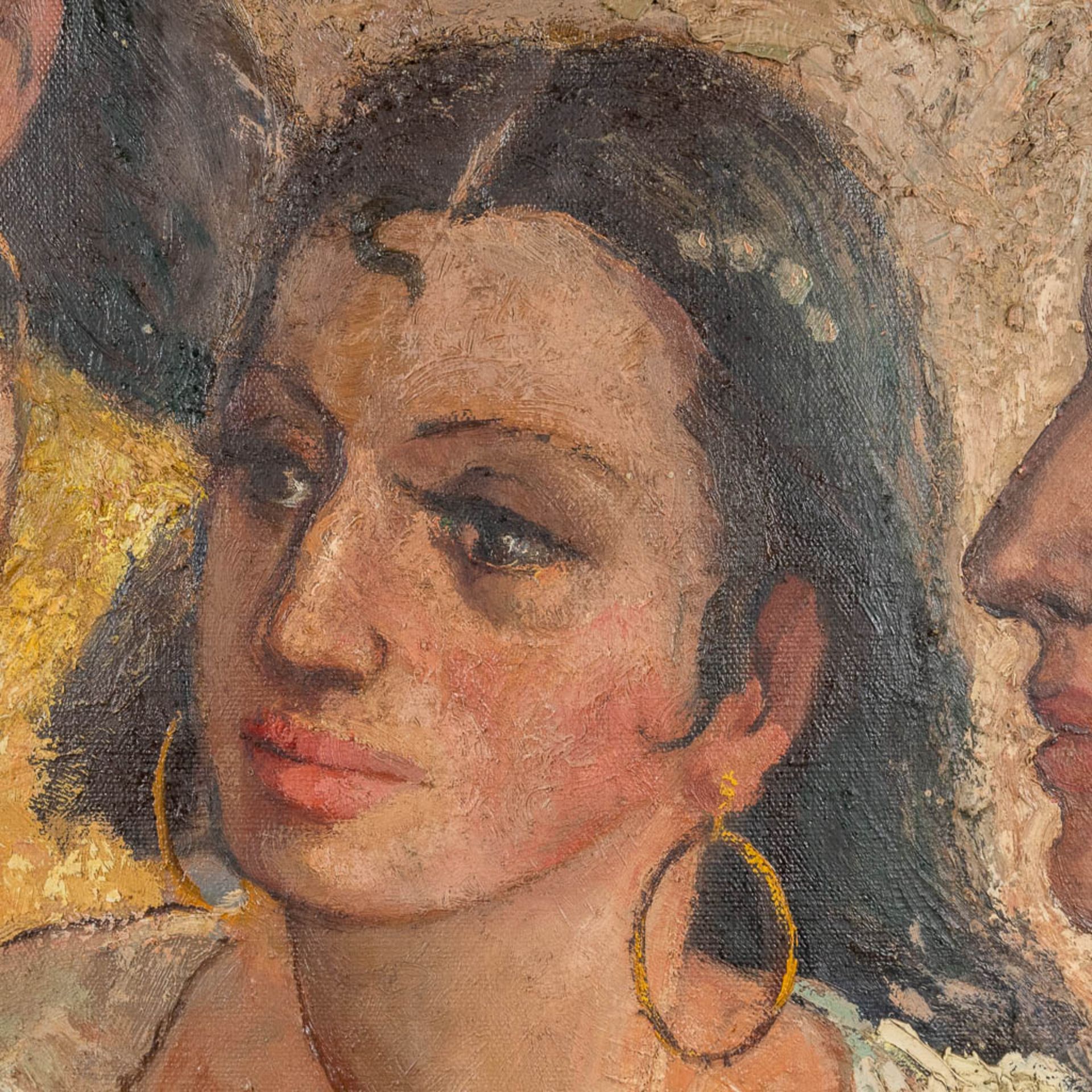 Alidor GEVAERT (1911-1997) 'Les Femmes' oil on canvas. (W:176 x H:130 cm) - Bild 8 aus 11