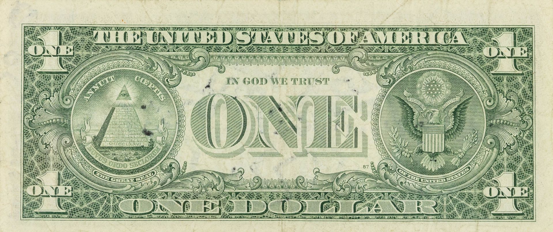 Keith HARING (1958-1990)(attr.) a signed 1 dollar bill (1985) (L:15,5 x W:6,5 cm) - Bild 5 aus 6