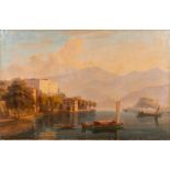 Abraham Sigmund VON BONSTETTEN (1796-1879) 'Villa Charlotta at the Como Lake', oil on canvas. (W:130