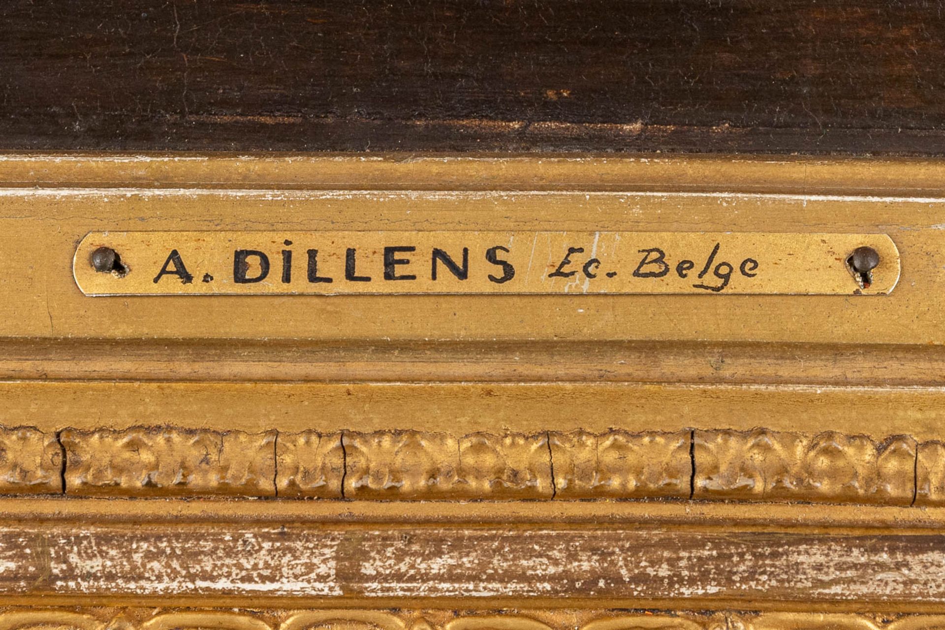 Adolphe DILLENS (1821-1877) 'Museum Interieur' oil on panel. (W:21 x H:27,5 cm) - Bild 3 aus 6