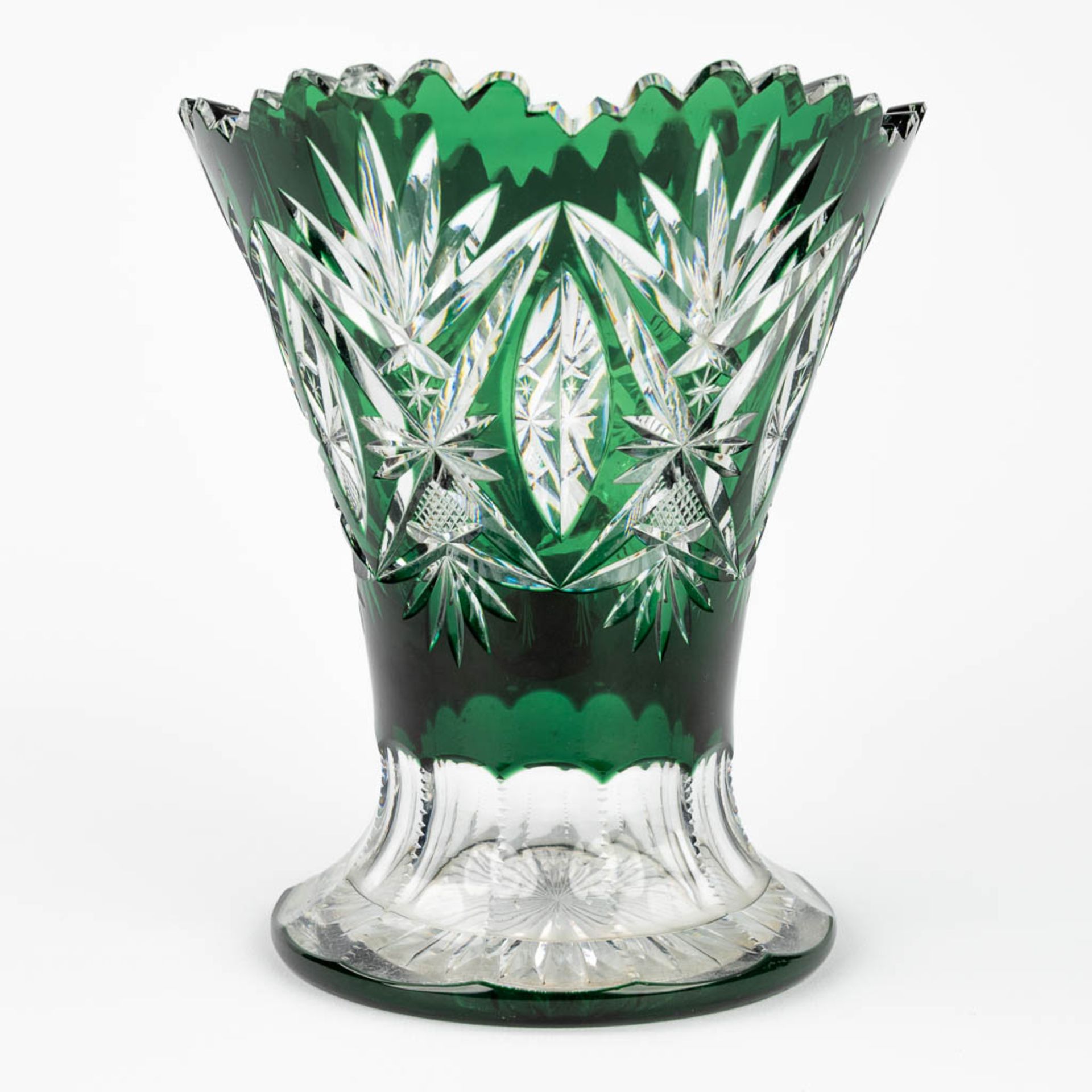 Val Saint Lambert, a collection of 3 items made of cut crystal. (H:12 x D:36 cm) - Bild 5 aus 23