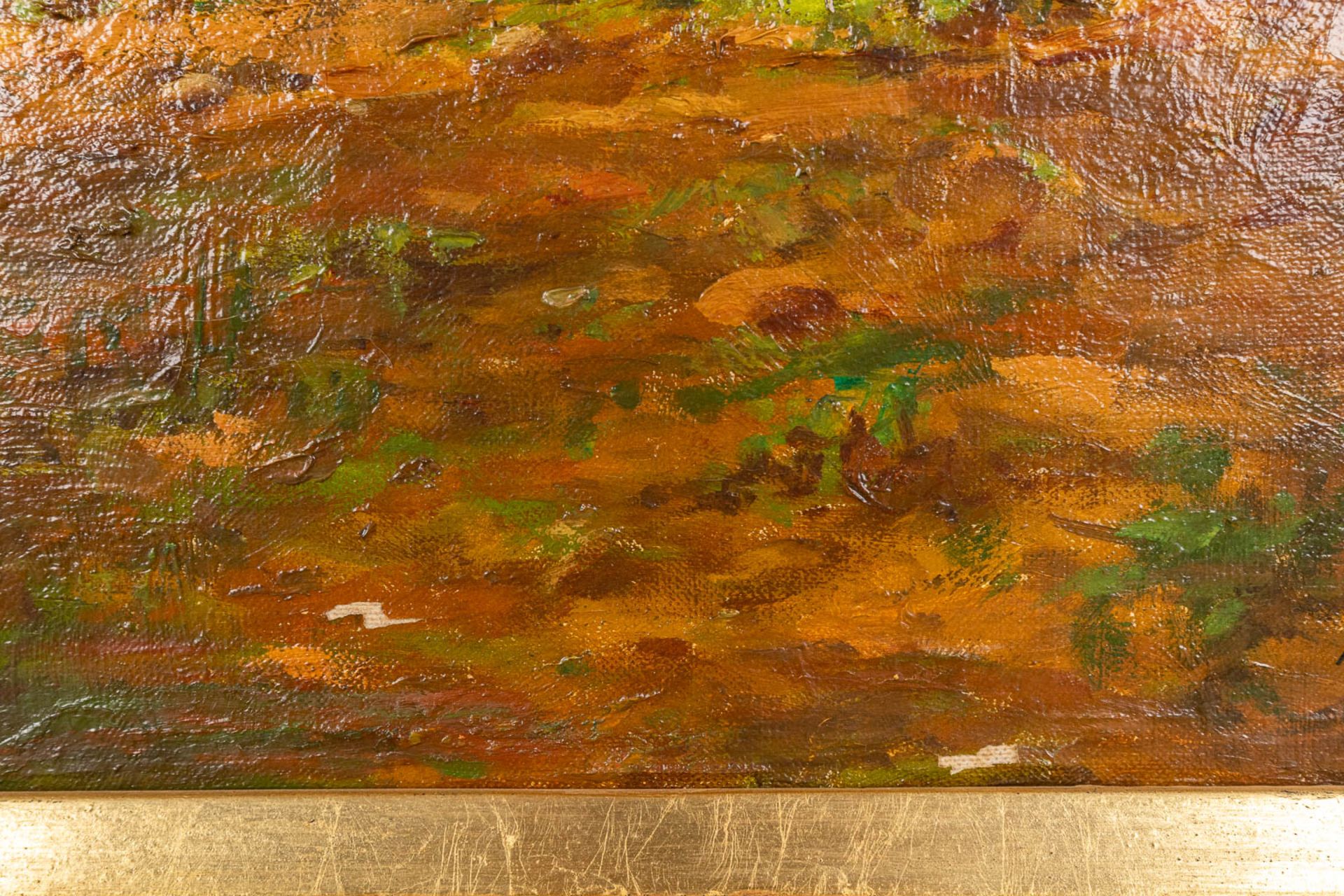 Adolphe JACOBS (1859-1940) 'The Cows', oil on canvas. (W:105 x H:82 cm) - Bild 9 aus 12
