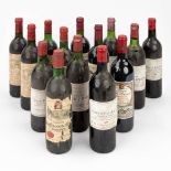 A collection of 14 bottles of wine (H:29,5 cm)