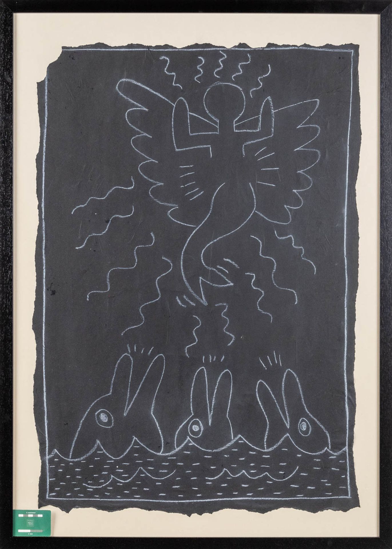 Keith HARING (1958-1990)(attr.) Untitled, Subway drawing (c.1980) (W:63 x H:93 cm) - Bild 2 aus 6