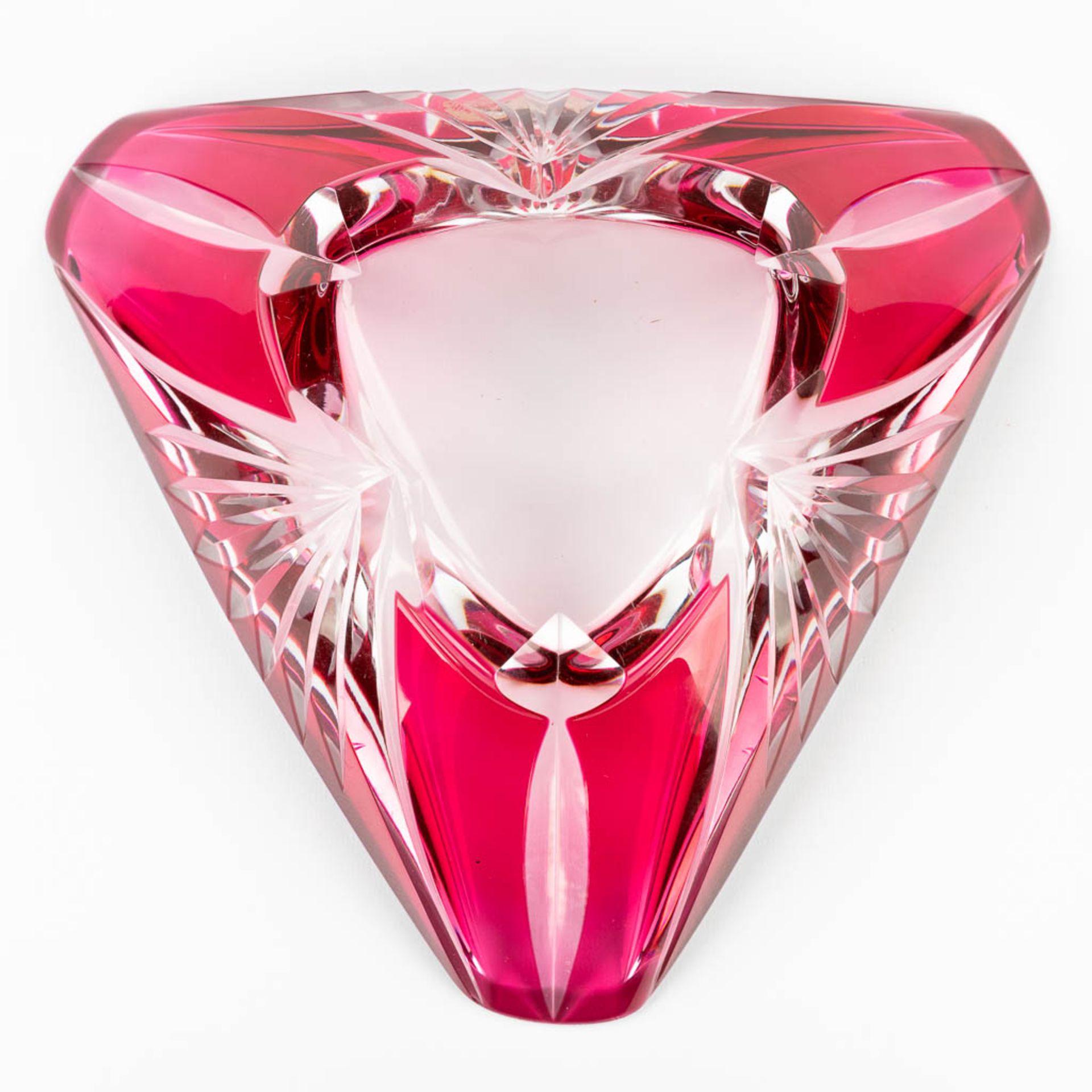 Val Saint Lambert, a collection of 3 items made of cut crystal. (H:12 x D:36 cm) - Bild 15 aus 23