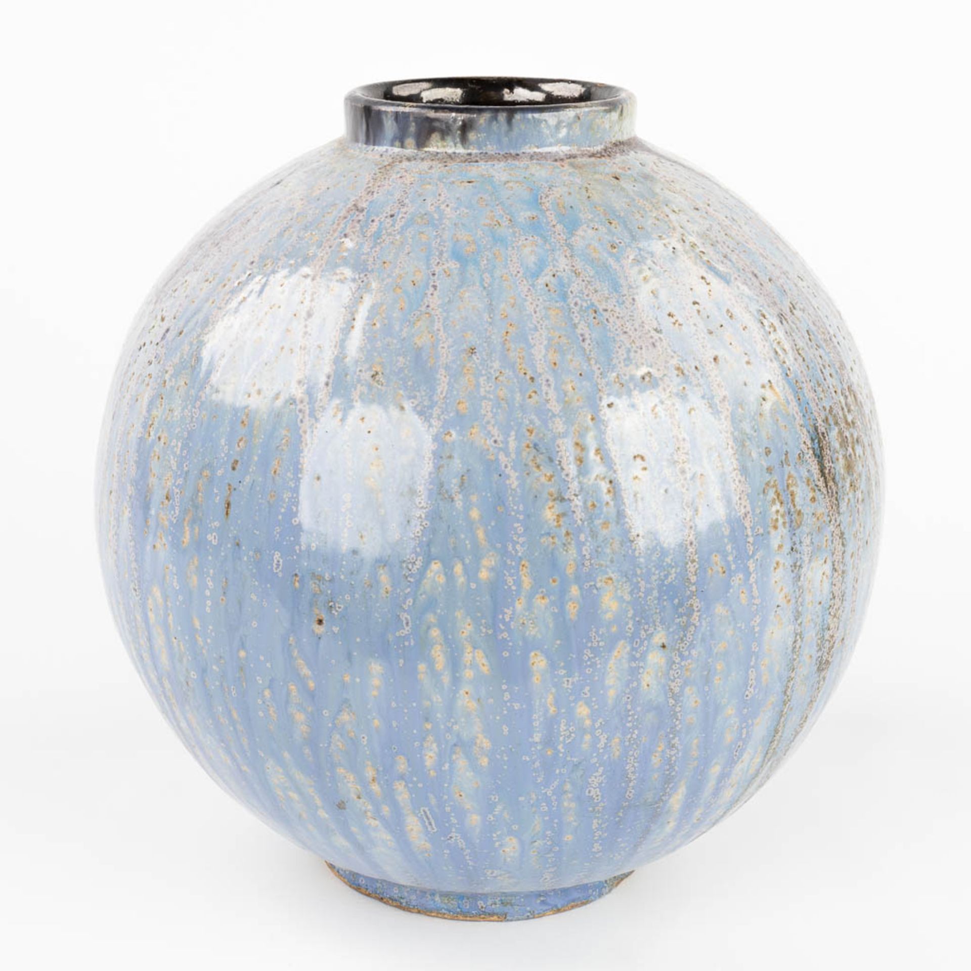 Roger GUERIN (1896-1954) 'Ball Vase', glazed grs. Circa 1920. (W:30 x H:30 cm) - Image 5 of 10