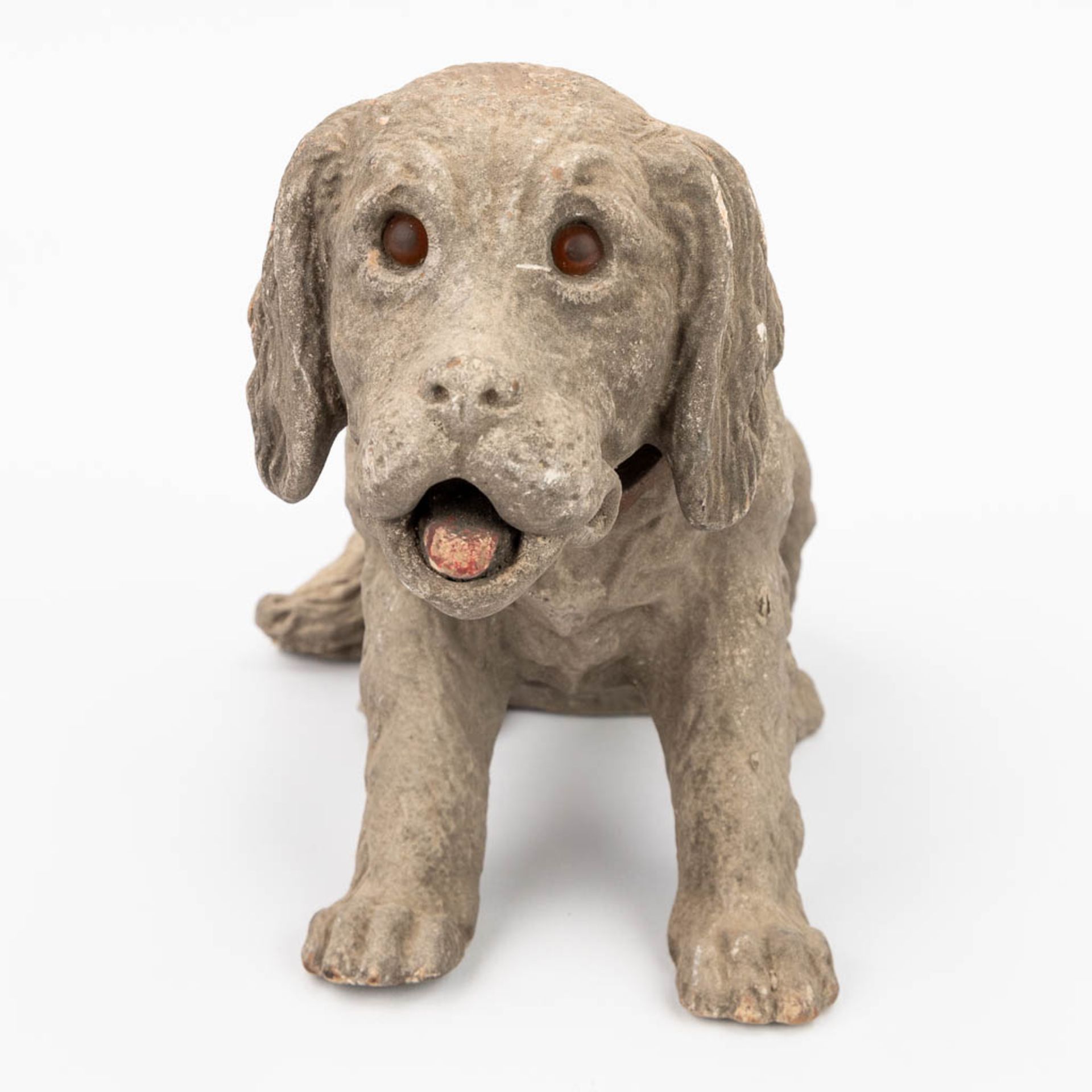 An antique 'Nodding Dog', papier machŽ. Circa 1900. (W:25 x H:17 cm) - Image 4 of 13