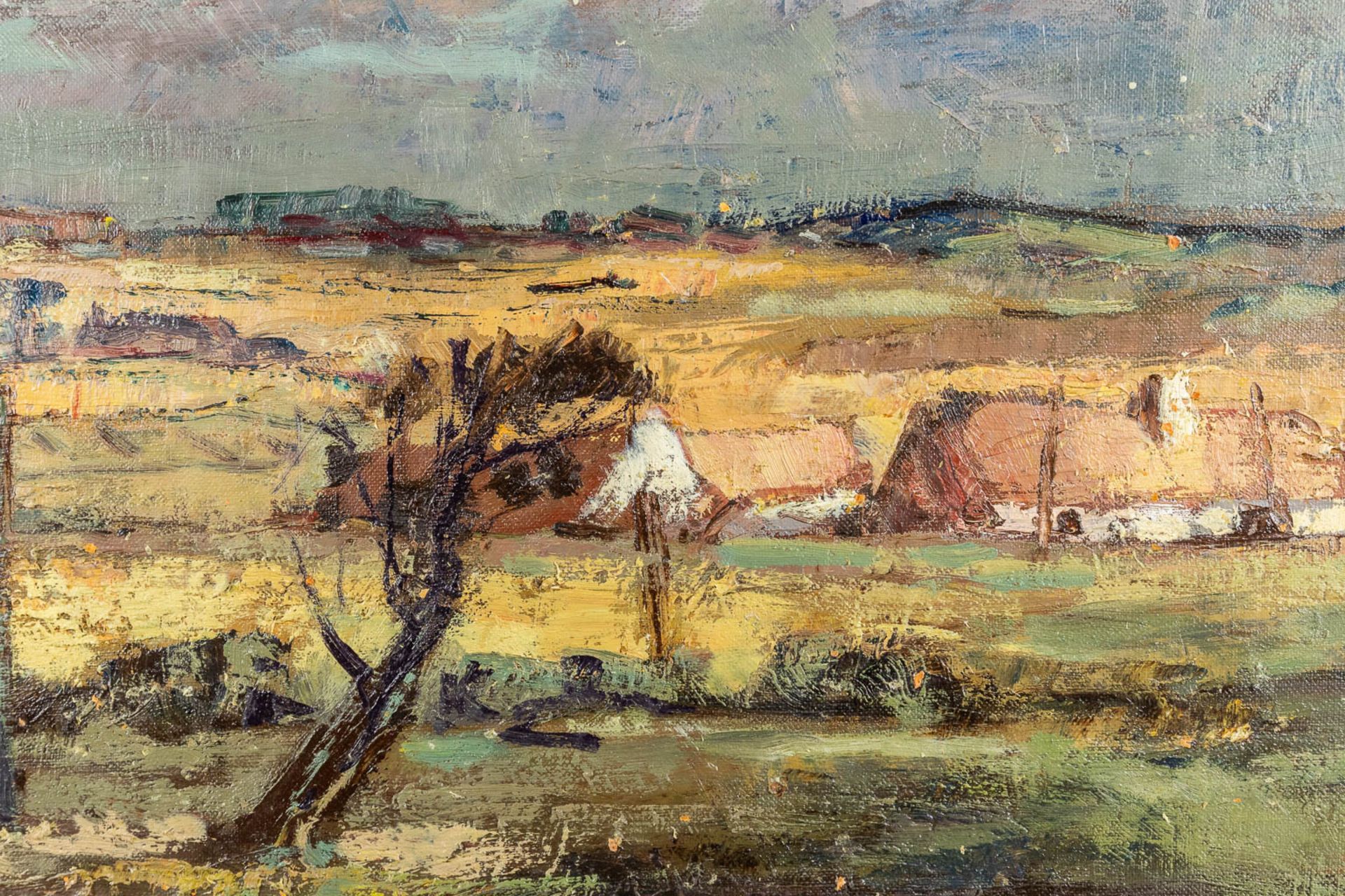 Alidoor GEVAERT (1911-1997) 'Expressionist landscape' oil on canvas. (W:100 x H:80 cm) - Image 5 of 8