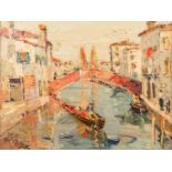 Rudolf N_GELY (1883-1950) 'Venezia' a painting, oil on canvas. 1940 (W:80 x H:60 cm)