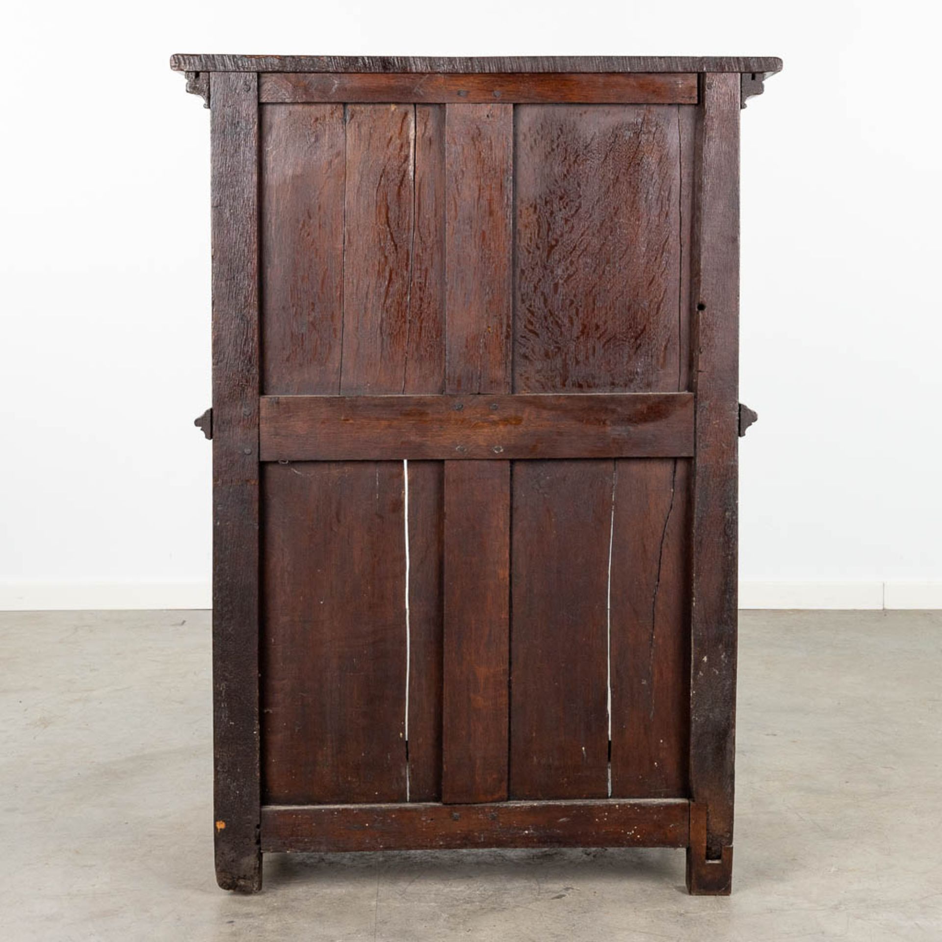 An antique cabinet made in Flemish Renaissance style. Late 17th early 18th C. (L:40 x W:83 x H:118 - Bild 6 aus 15