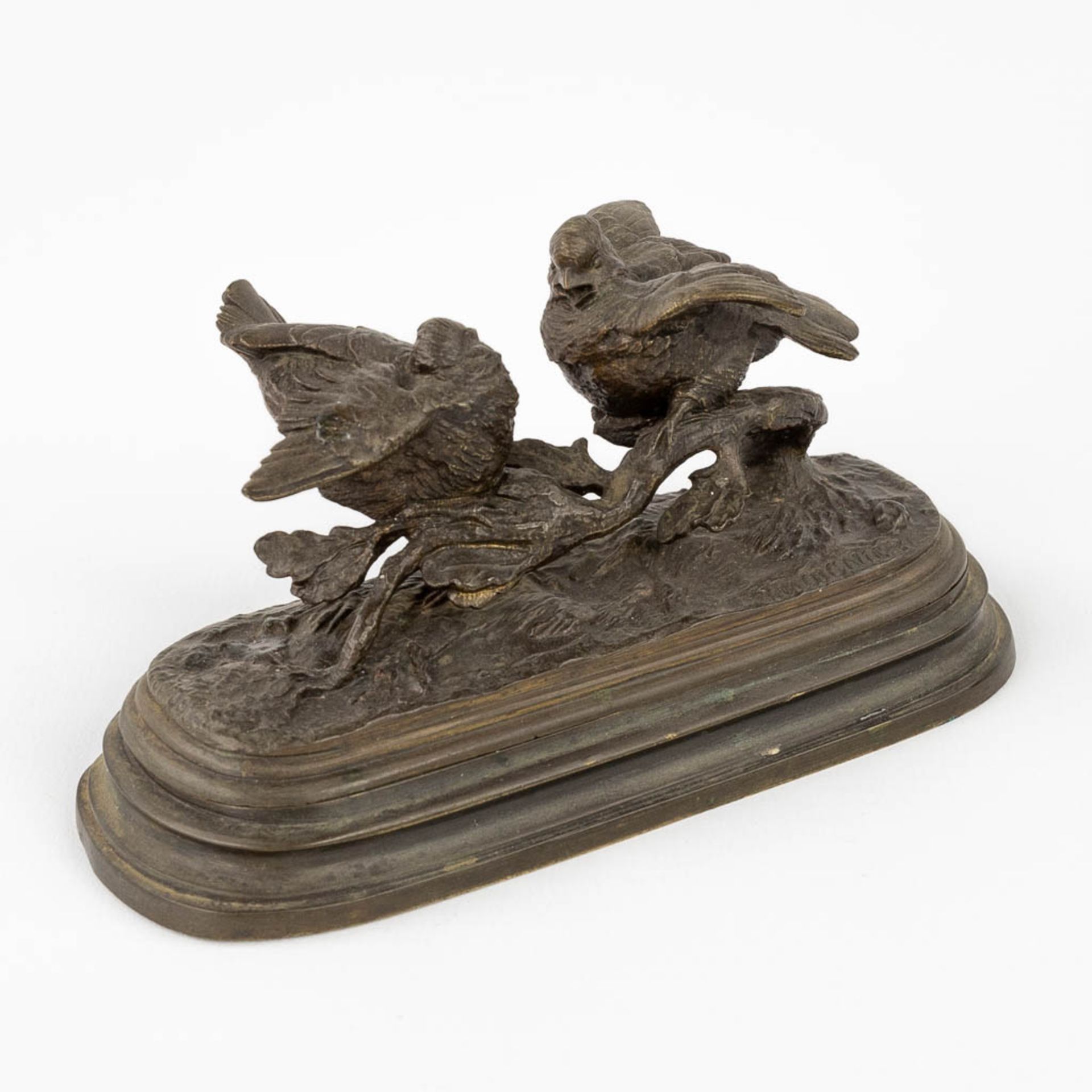 Jules MOIGNIEZ (1835-1894) A small bronze matchbox (L:5,5 x W:13,5 x H:6 cm) - Image 3 of 13