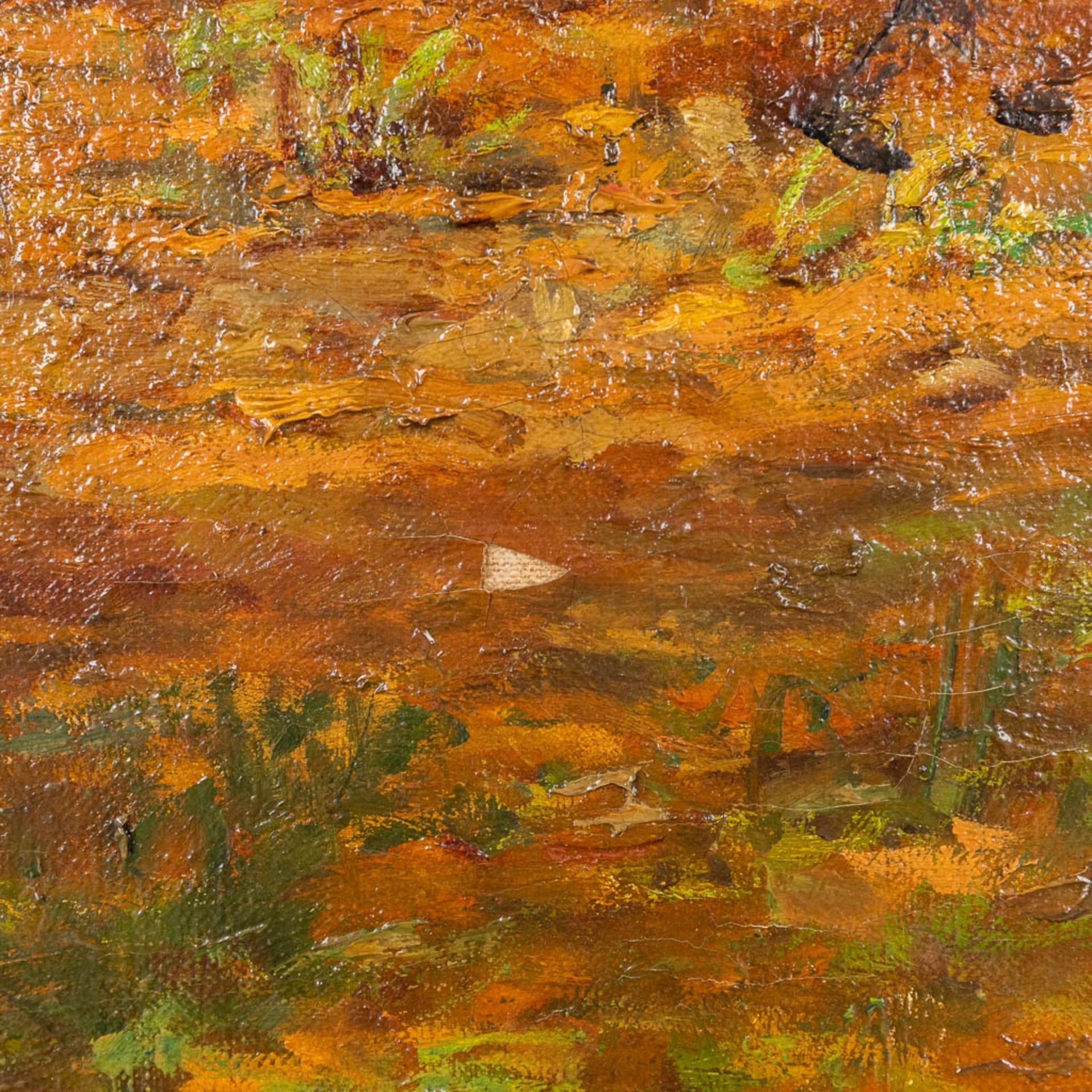 Adolphe JACOBS (1859-1940) 'The Cows', oil on canvas. (W:105 x H:82 cm) - Bild 10 aus 12