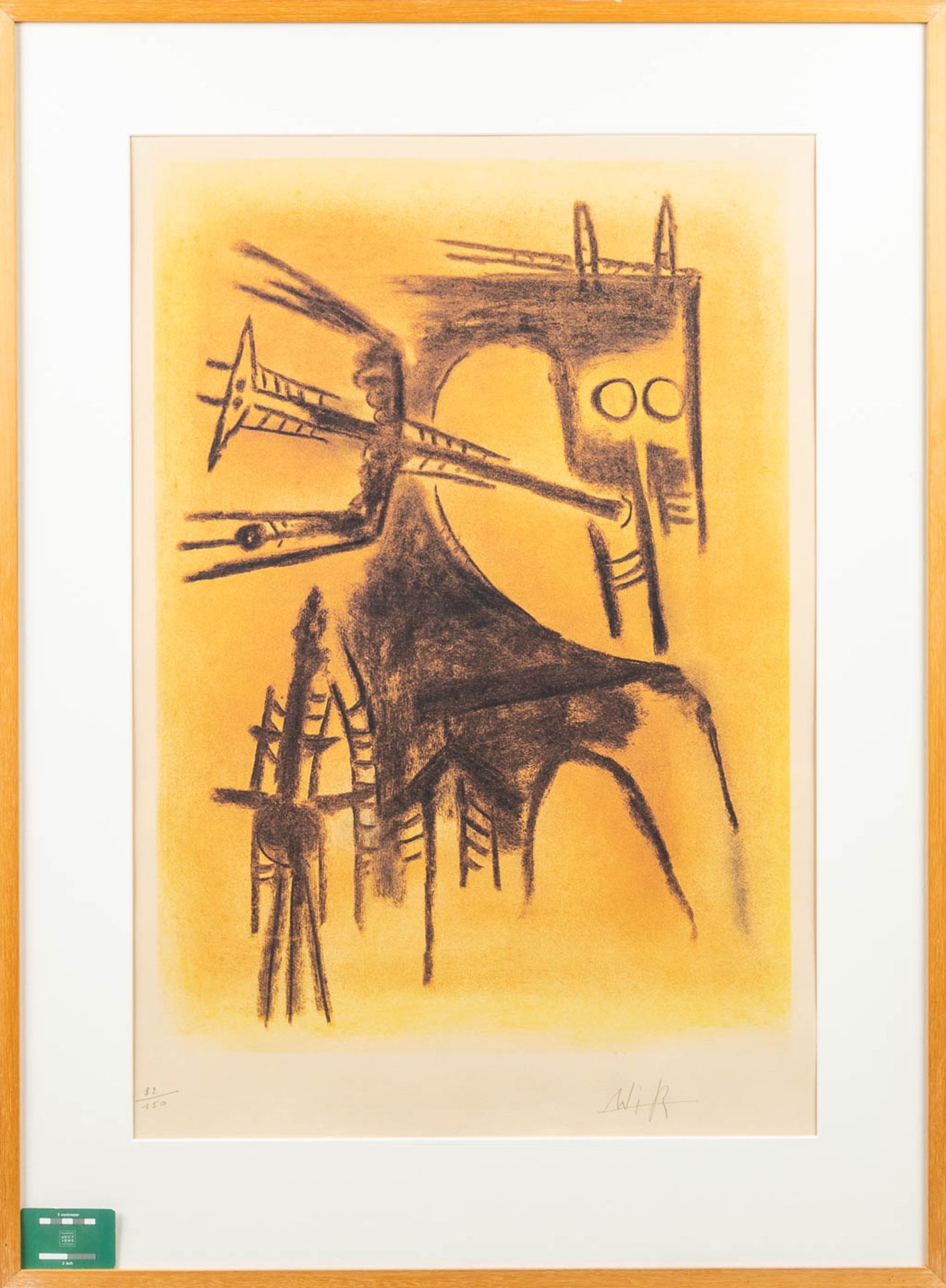 Wifredo LAM (1902-1982) 'Figurine' a lithograph, 82/150. (W:60 x H:90 cm) - Bild 4 aus 6