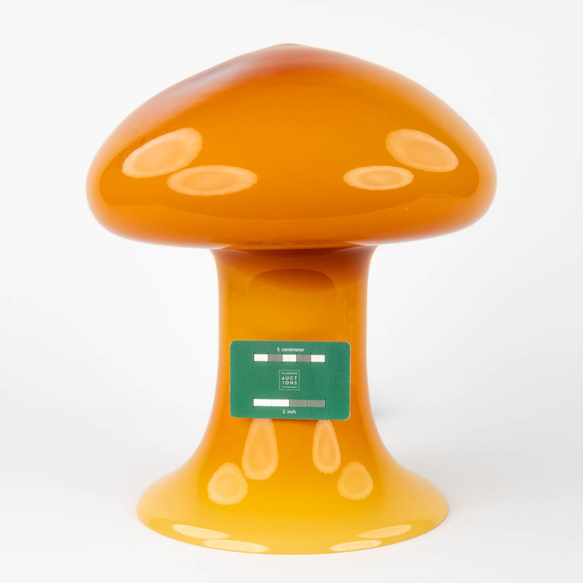 La Murrina, a lamp in the shape of a mushroom. Made in Murano. 20th C. (H:35 x D:30 cm) - Bild 3 aus 12