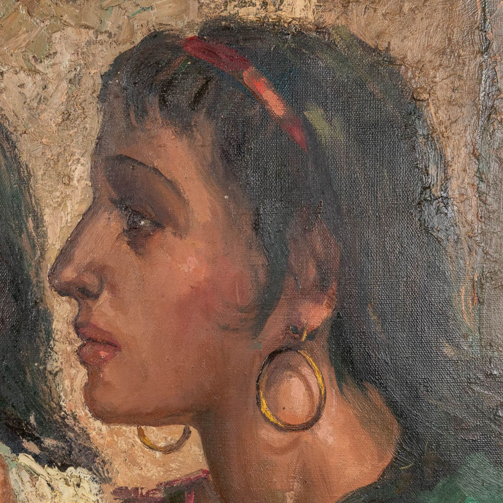 Alidor GEVAERT (1911-1997) 'Les Femmes' oil on canvas. (W:176 x H:130 cm) - Bild 9 aus 11