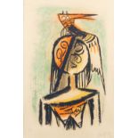Wifredo LAM (1902-1982) 'Figurine' a lithograph, 121/150. (W:58 x H:89 cm)
