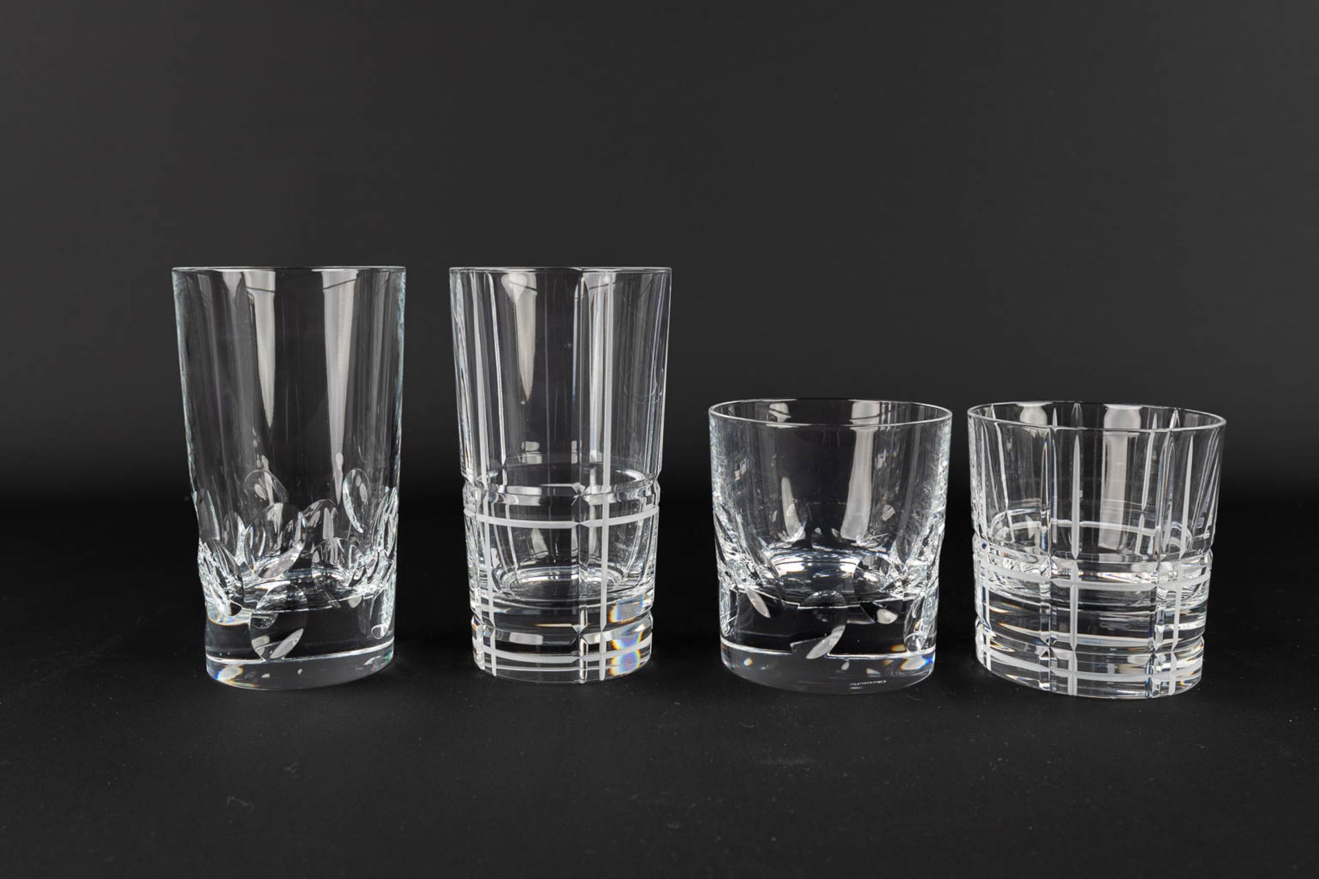 Christofle, 4 boxes with crystal glasses. Models: Scottish & Cluny. (H:13,5 x D:7,5 cm) - Image 3 of 11