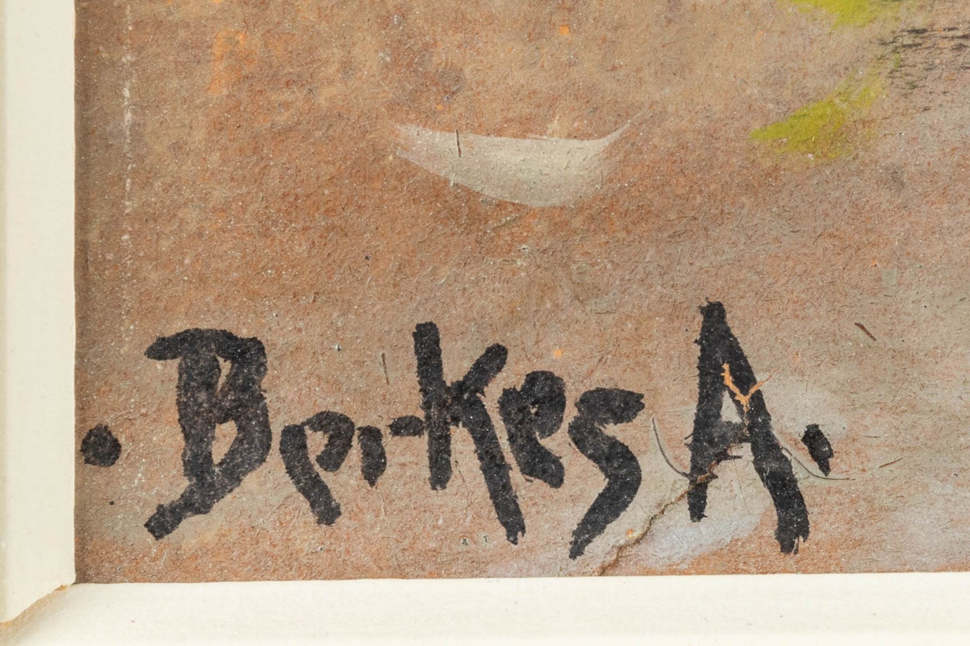 Antal BERKES (1874-1938) 'Rakoczi Utca - View of Budapest' oil on cardboard. (W:37 x H:25 cm) - Bild 5 aus 7